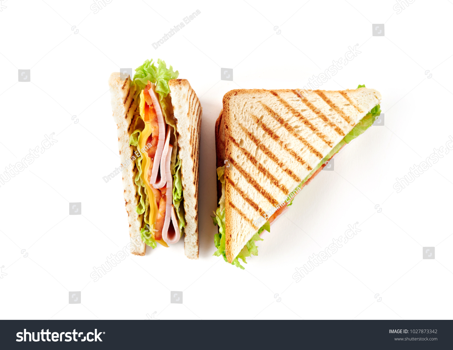 Сэндвич вид сверху