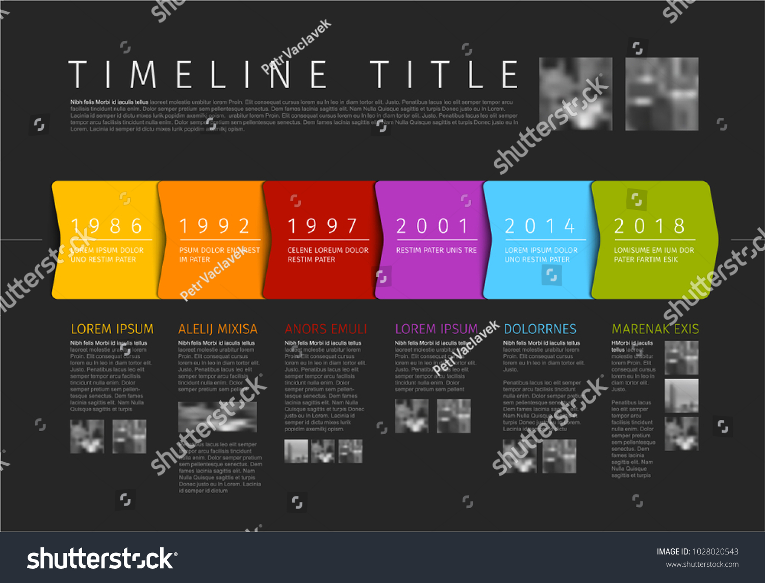 4,412 Timeline With Photos Images, Stock Photos & Vectors | Shutterstock