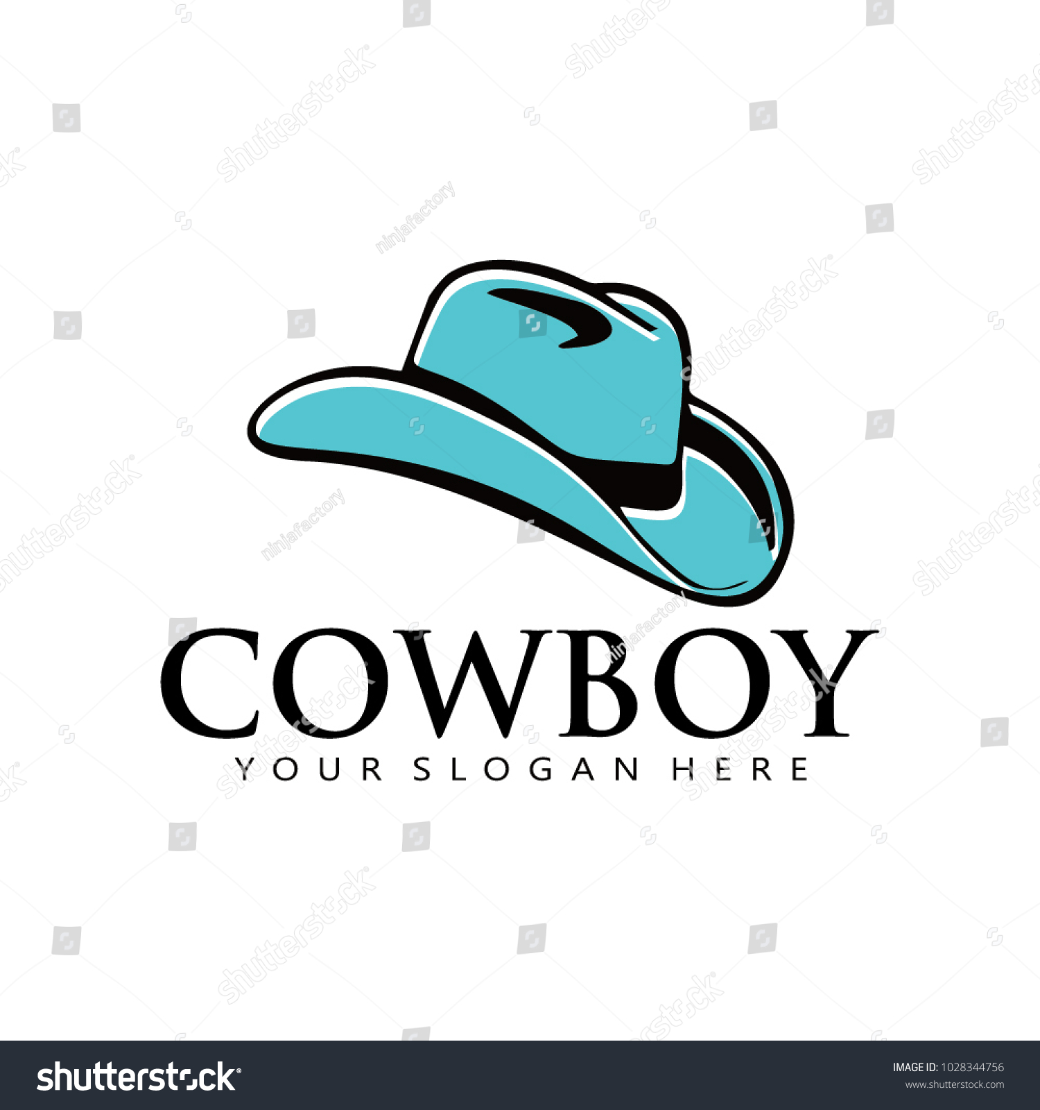 Cowboy Hat Logo Icon Stock Vector (Royalty Free) 1028344756 | Shutterstock