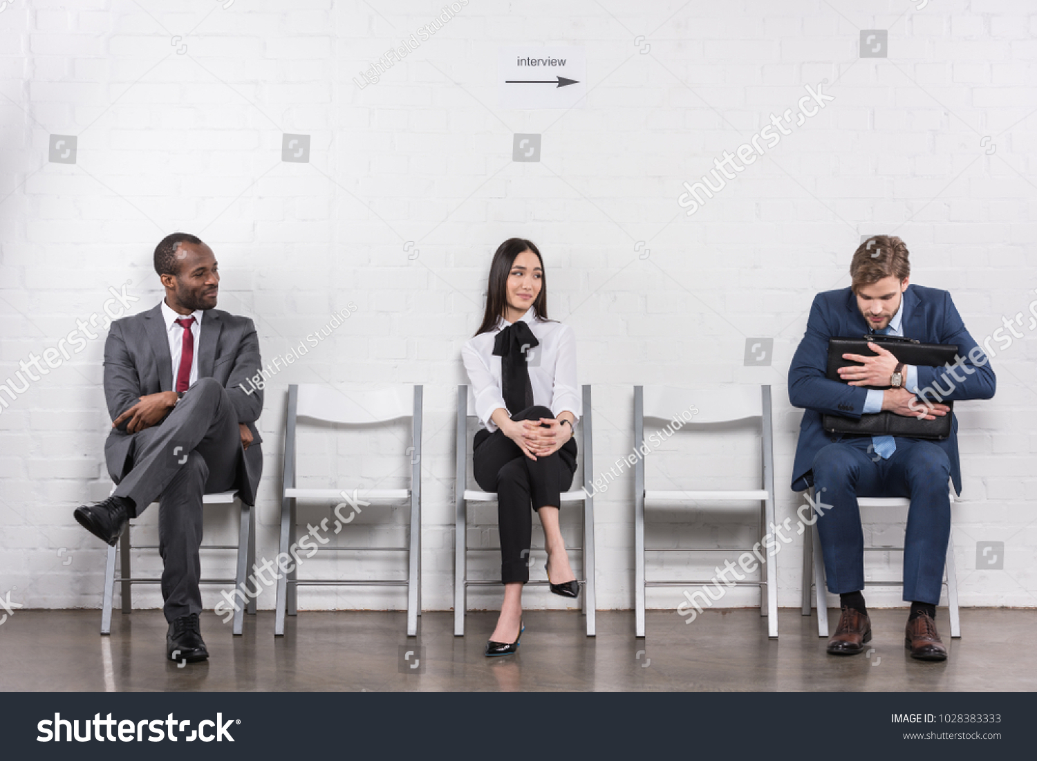 Sitting waiting Interview