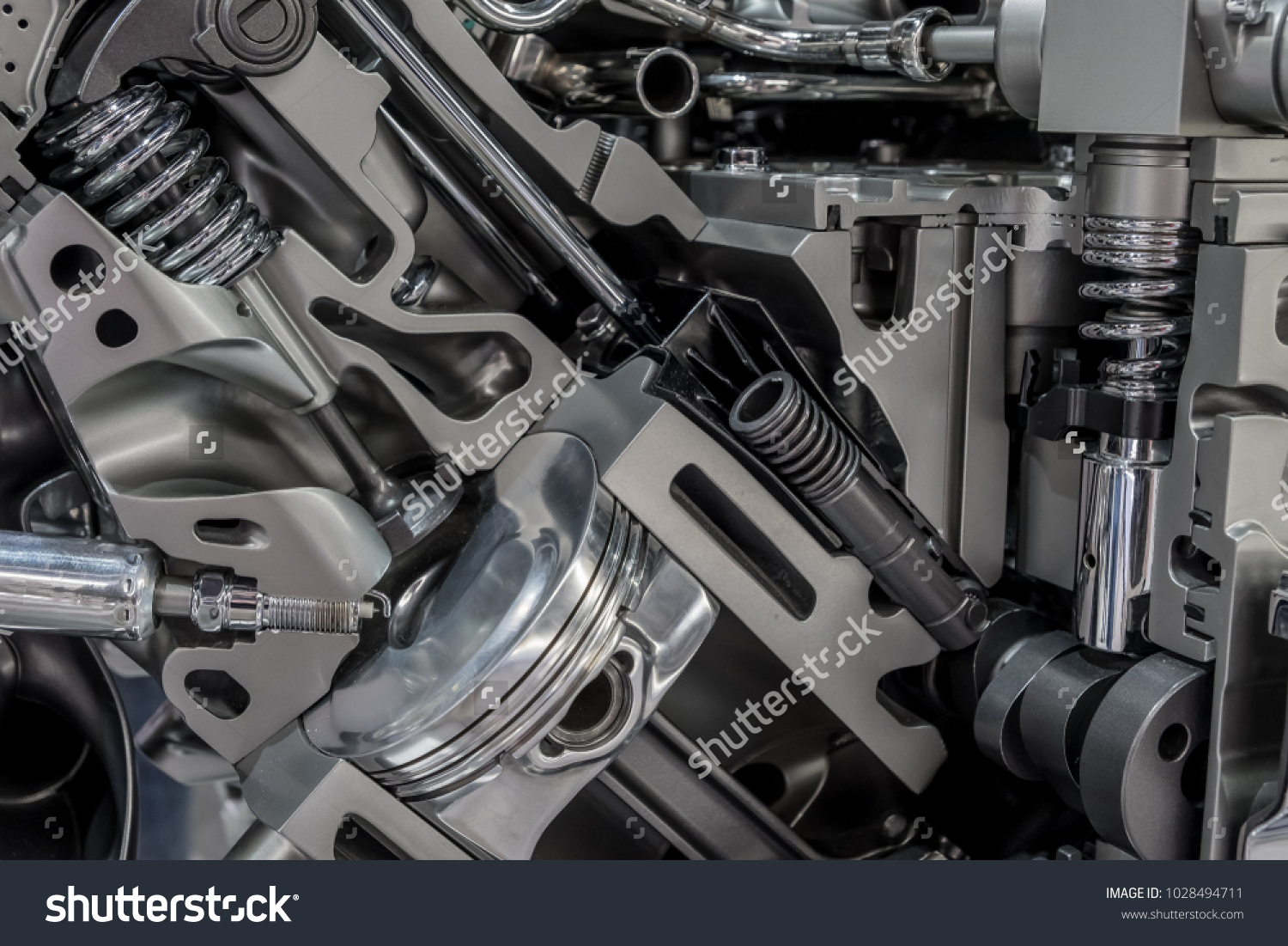 Vehicle Engine Cutaway Stock Photo 1028494711 | Shutterstock