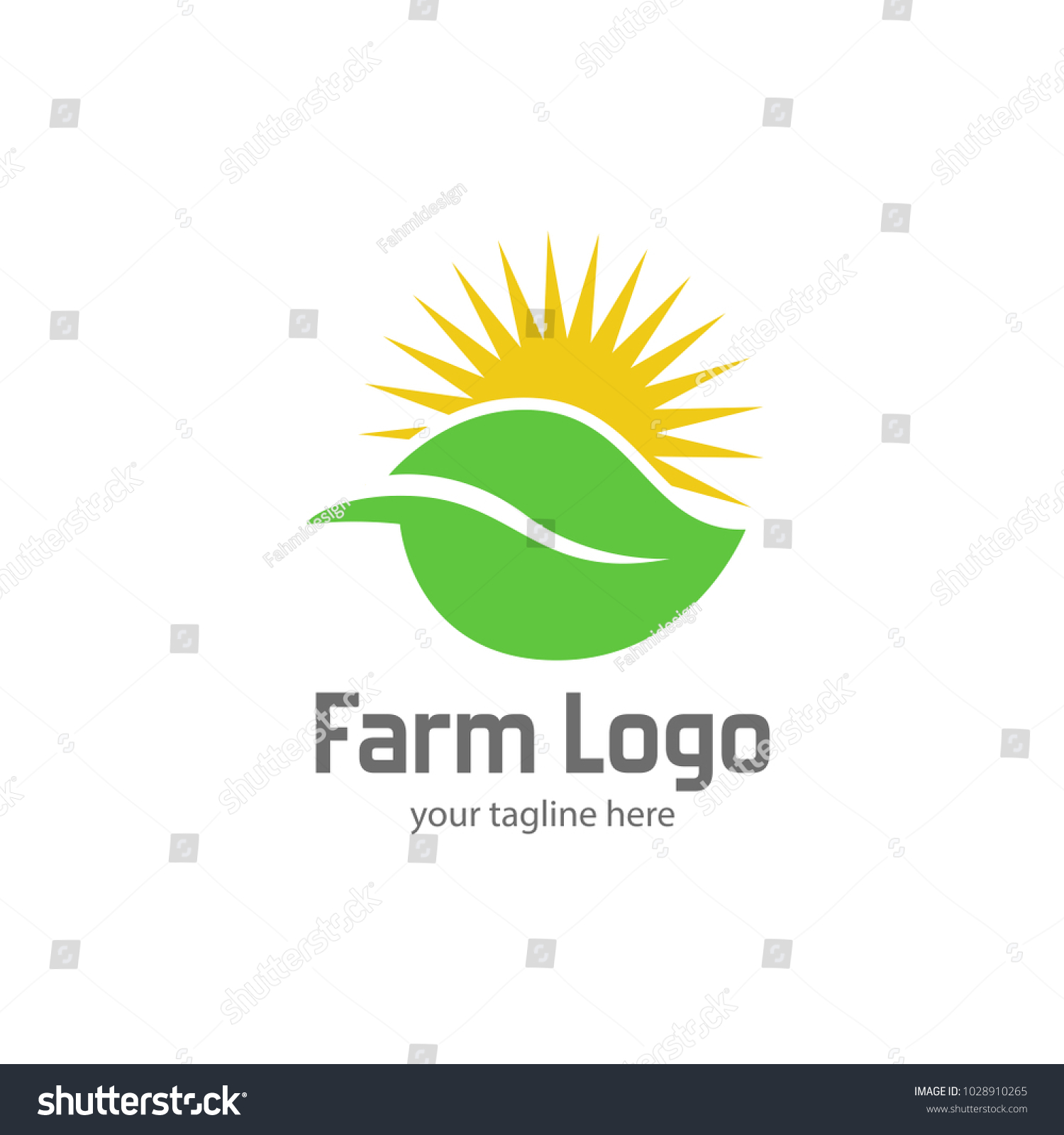 Farm Logo Organic Product Sign Logo Stock Vector (Royalty Free ...