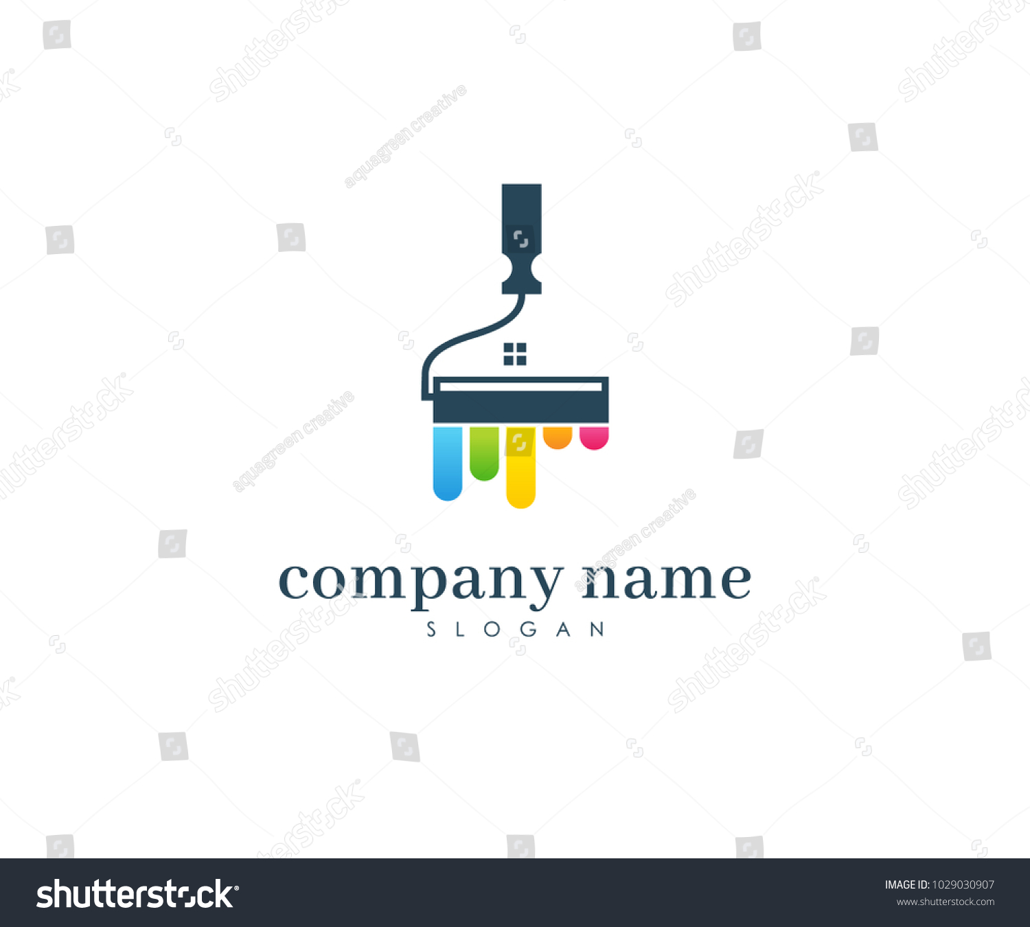 Painters Company Name Logo Painting Logo Stock Vector (Royalty Free ...