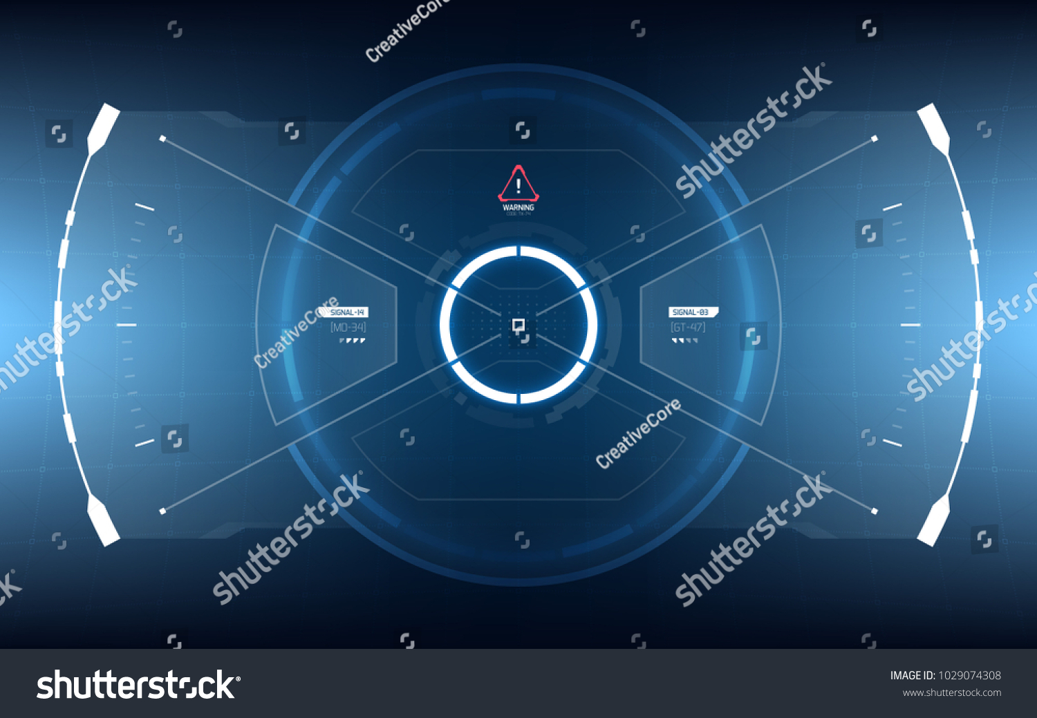 Scifi Concept Future Vector Hud Interface Stock Vector (Royalty Free ...