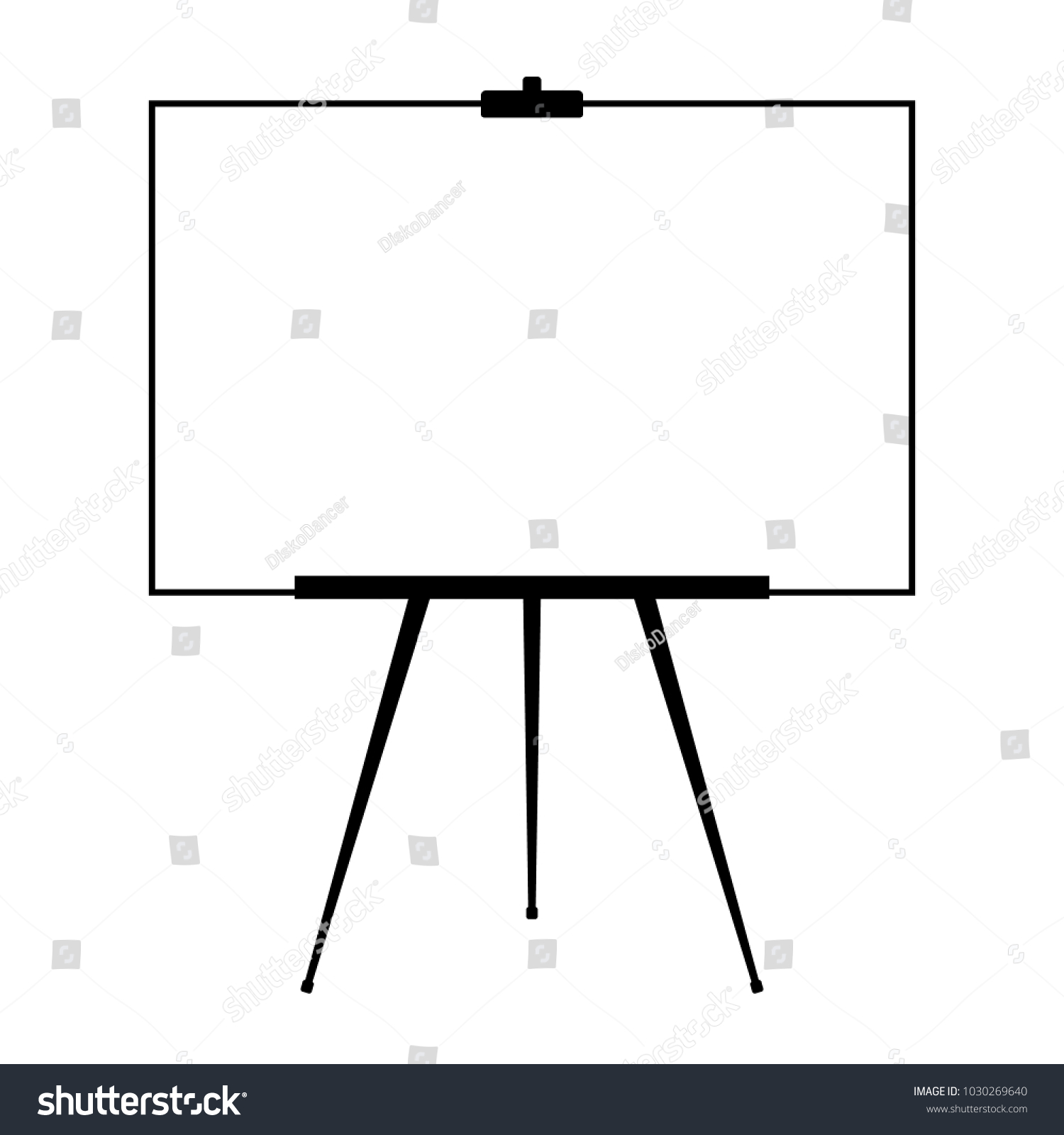 Advertising Stand Flip Chart Blank Artist Stock Vector (Royalty Free ...