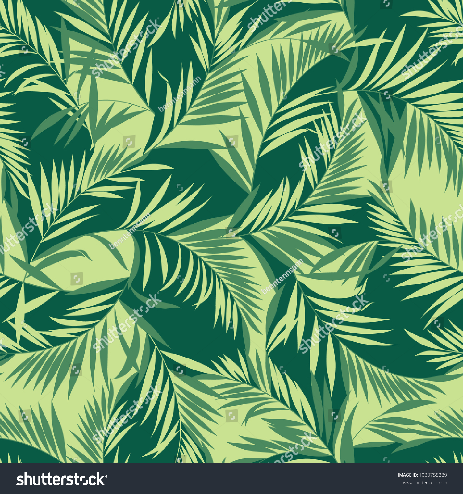 tropical foliage pattern