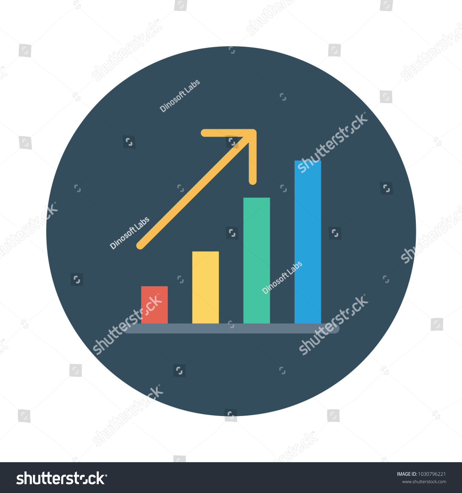 Signal Diagram Profit Stock Vector (royalty Free) 1030796221 