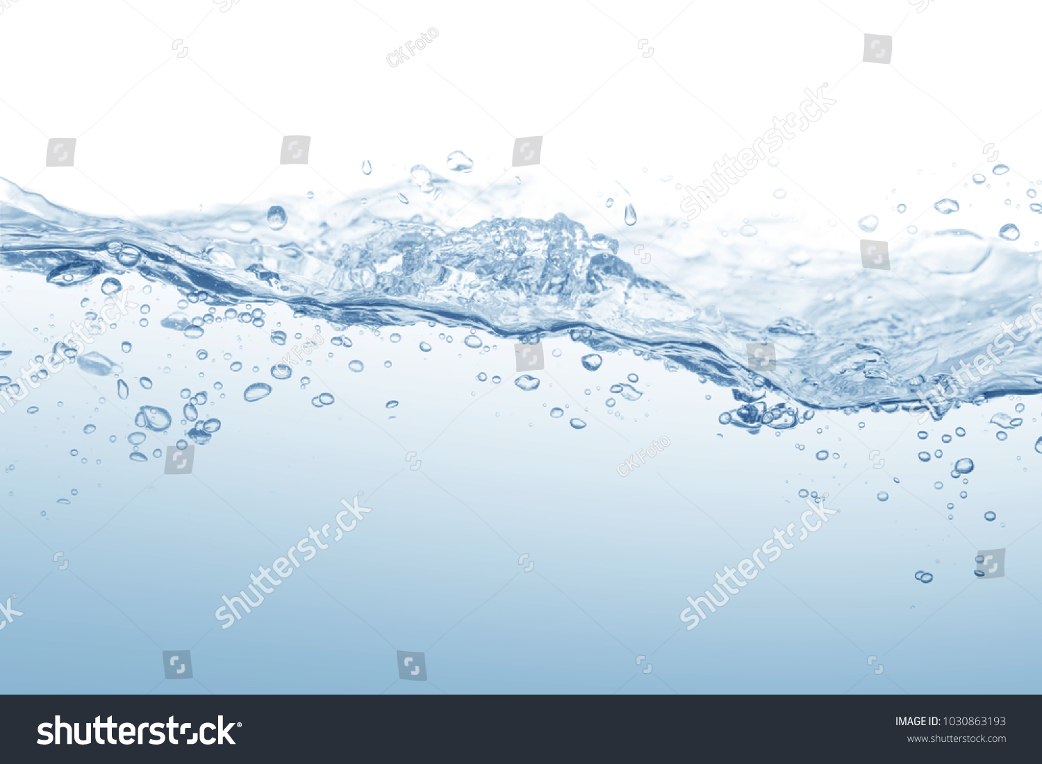 Water Splashwater Splash Isolated On White Stock Photo 1030863193 ...