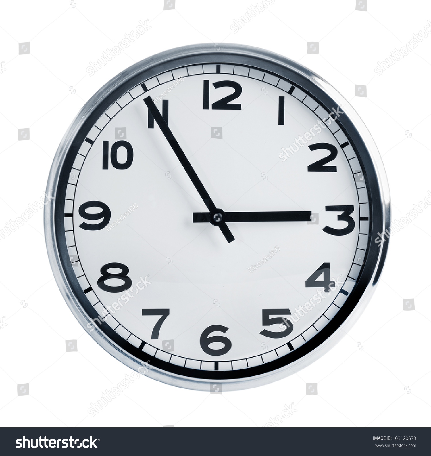 Office Wall Clock Round Face Stock Photo 103120670 | Shutterstock