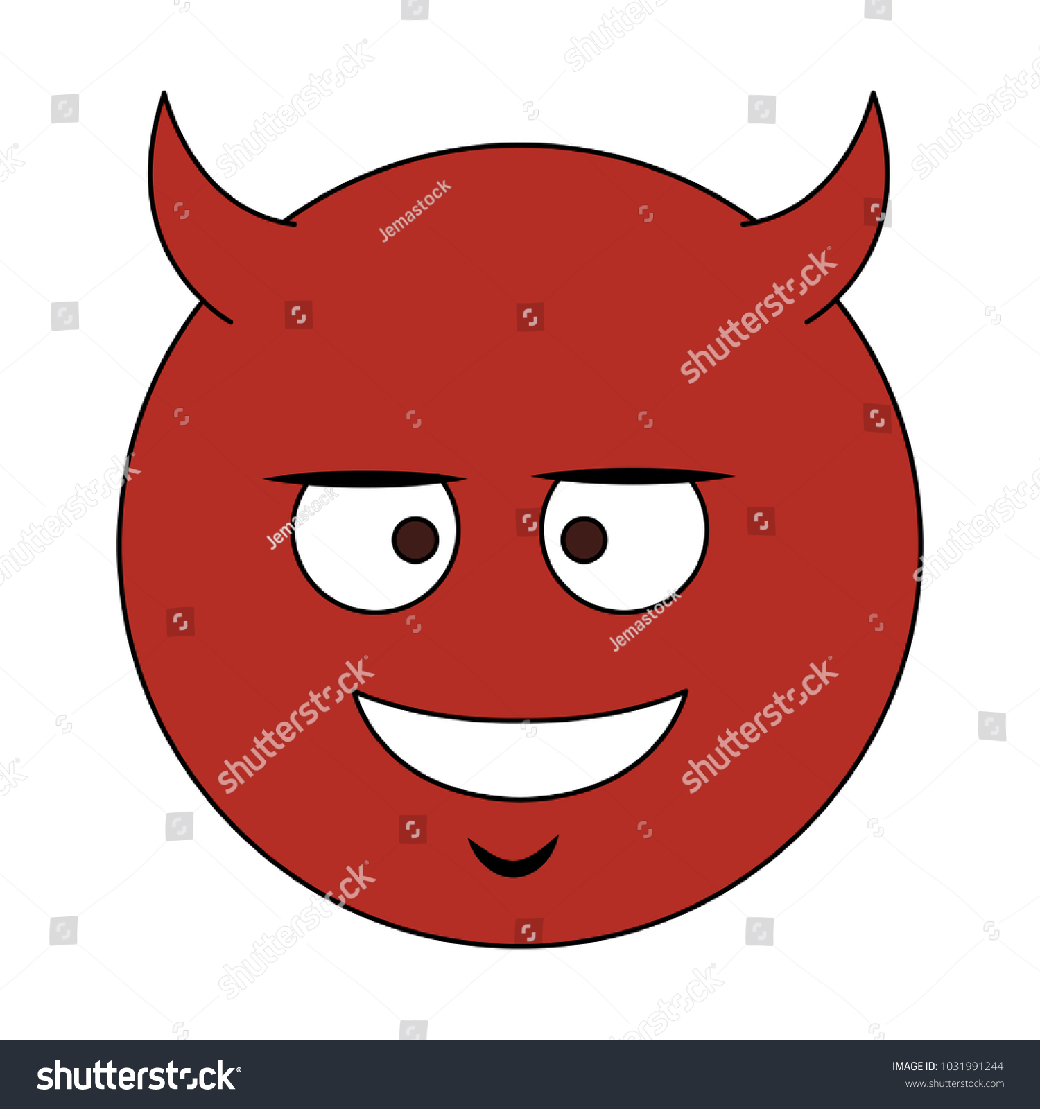 Devil Emoji Cartoon Stock Vector (Royalty Free) 1031991244 | Shutterstock