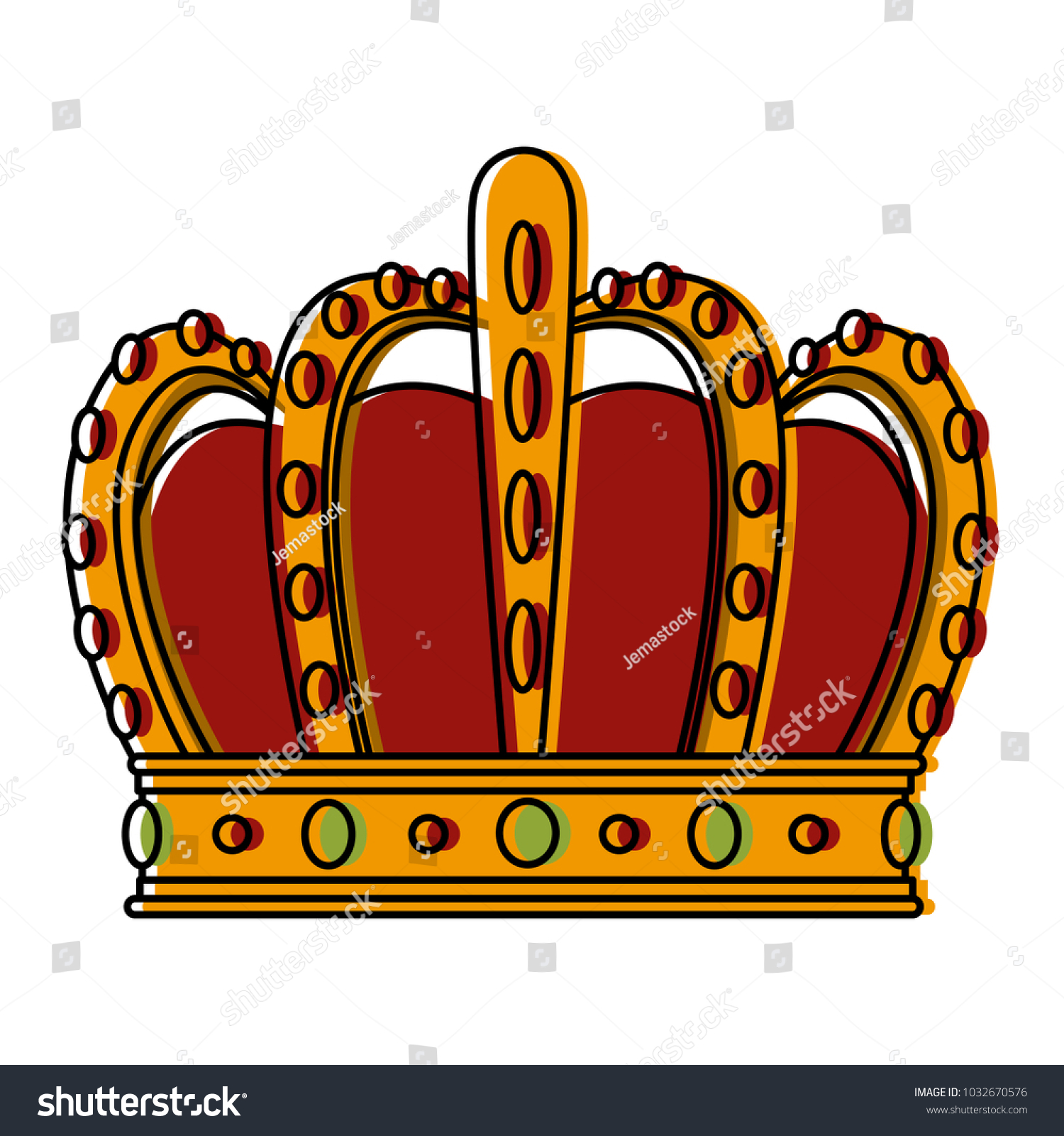 King Crown Symbol Stock Vector (Royalty Free) 1032670576 | Shutterstock