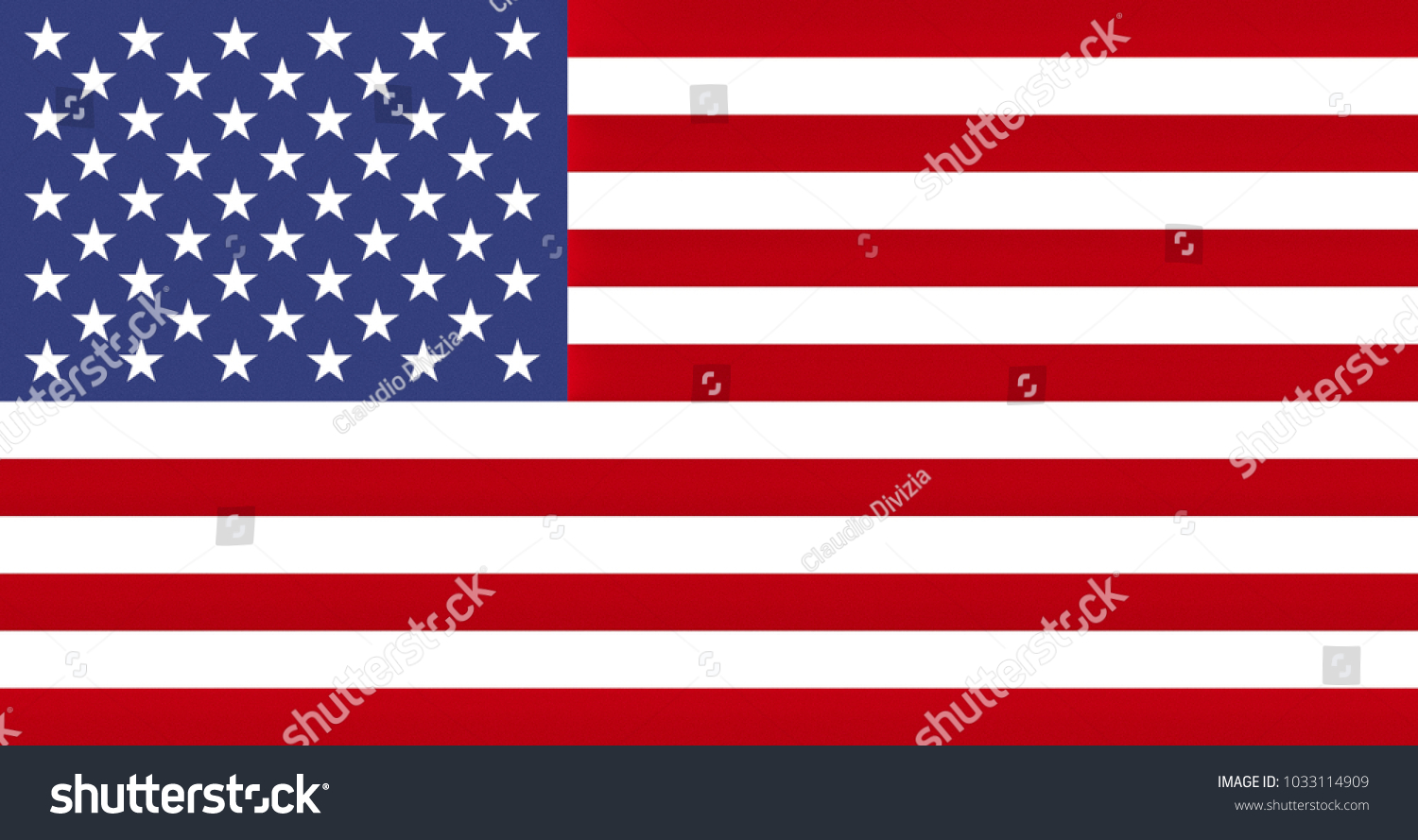 American Flag United States America Proportions Stock Illustration ...