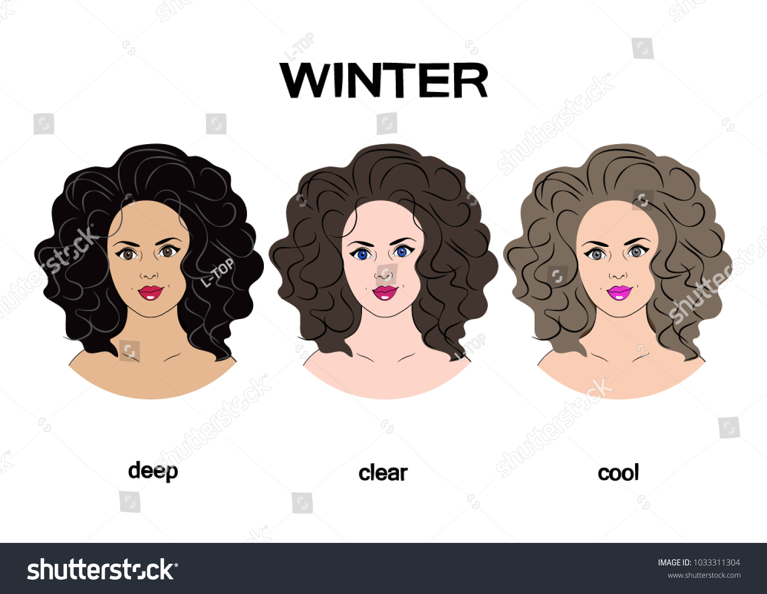 Classification Types Appearance One Four Types Stock Vector (Royalty ...