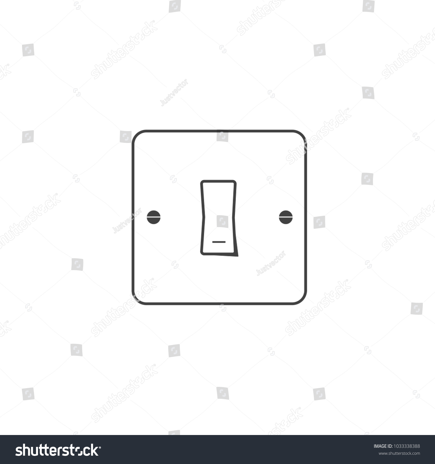 Switch Icon Vector Outline Stock Vector (Royalty Free) 1033338388 ...