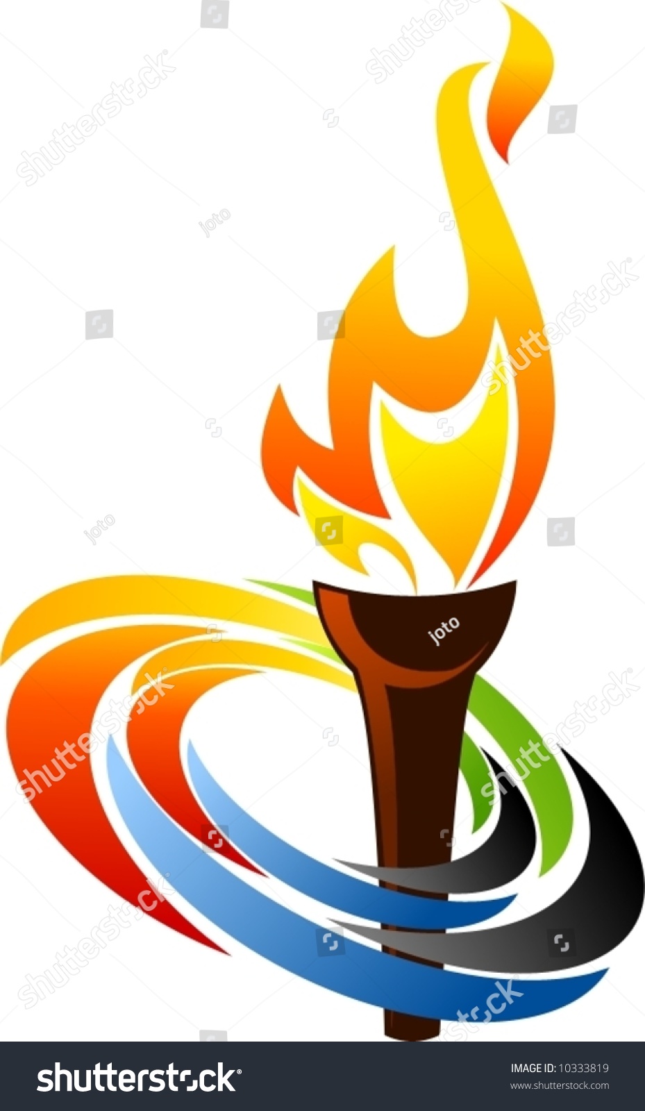 Flaming Torch Stock Vector Royalty Free 10333819 Shutterstock 3359