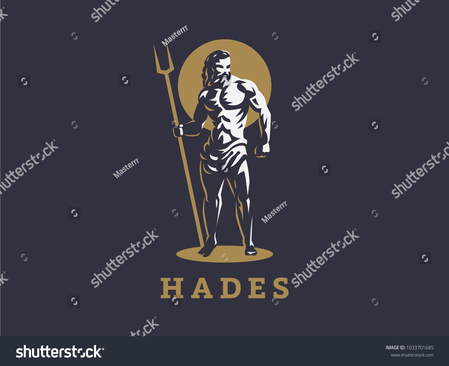 God Hades Pluto Vector Emblem Stock Vector (Royalty Free) 1033701685 ...