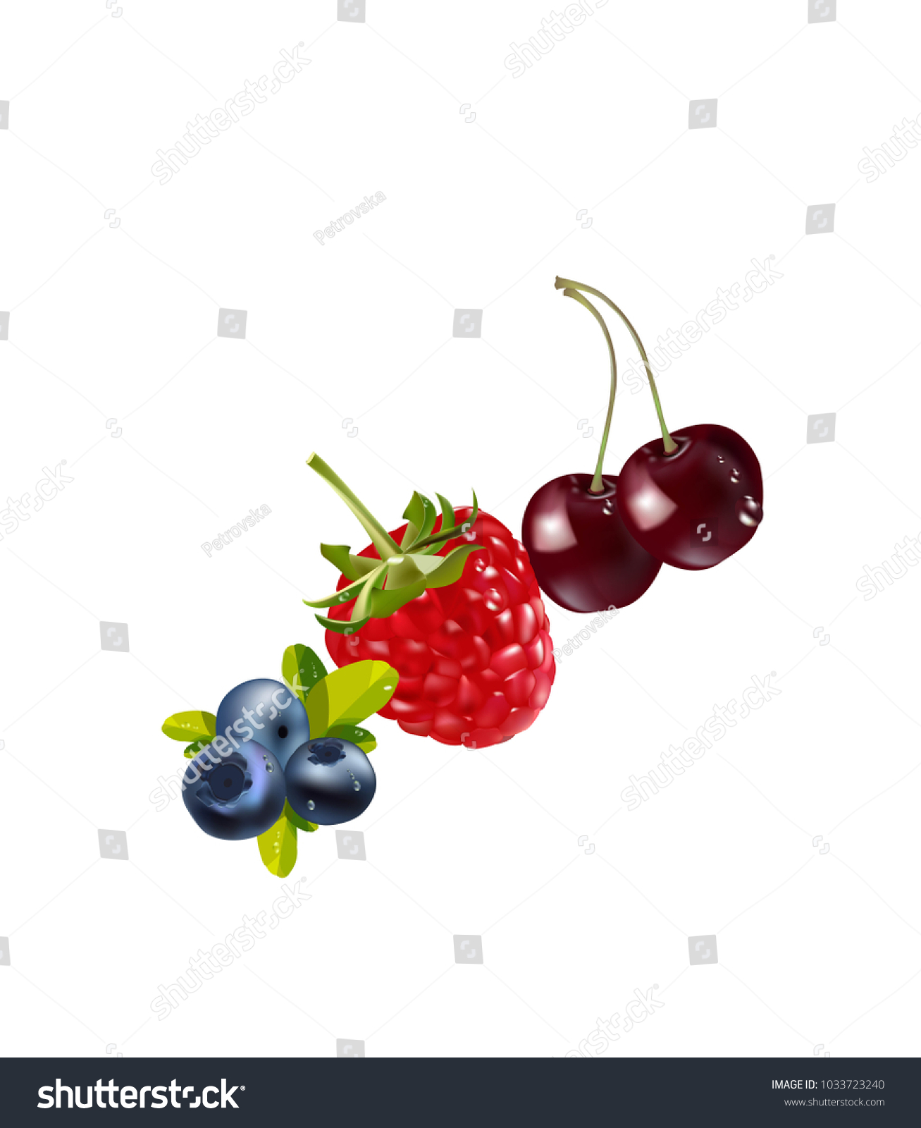 Sweet Fruit Realistic Illustration 3d Vector Stock Vector Royalty Free 1033723240 Shutterstock 