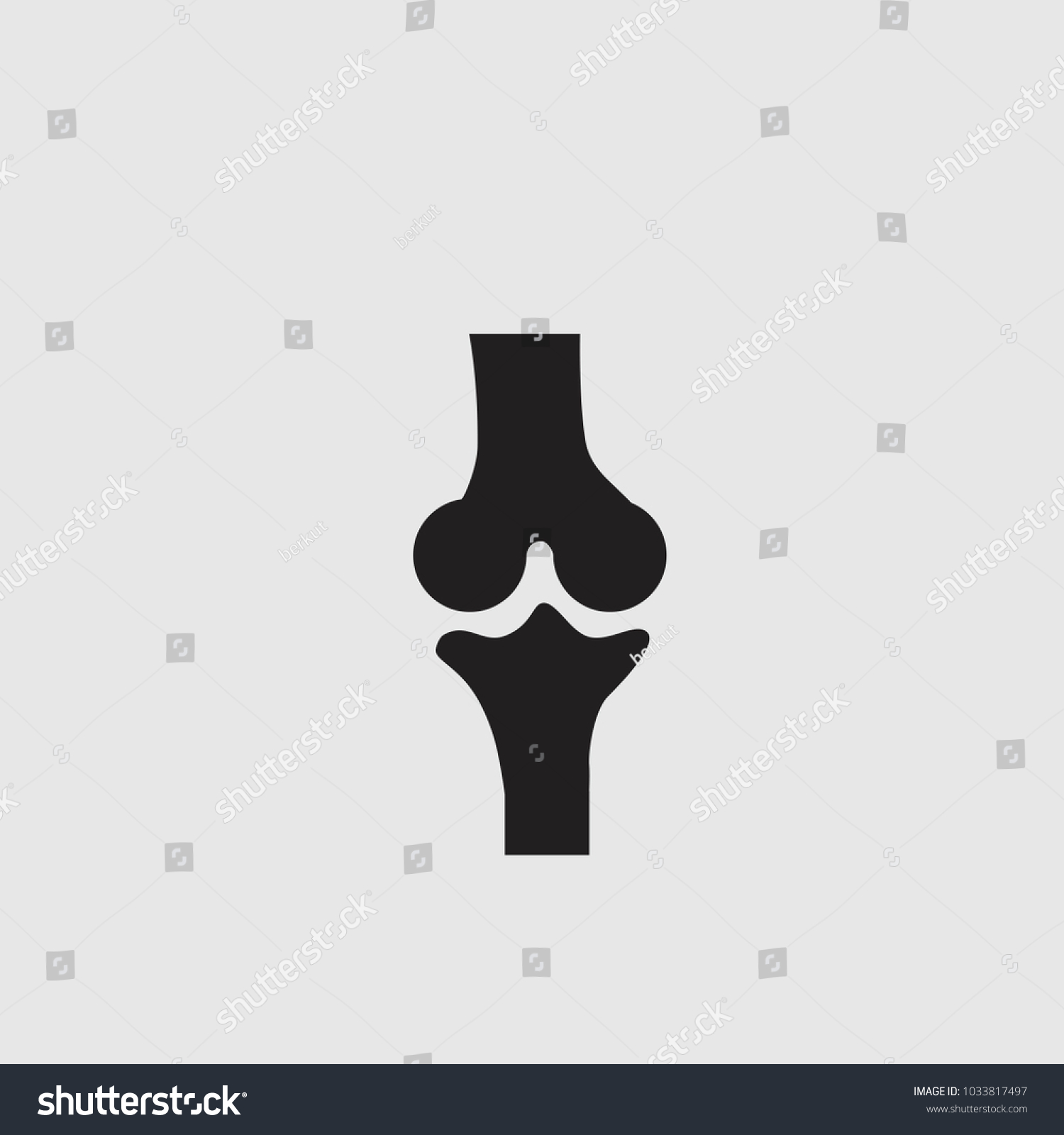 Knee Joint Sign Vector Illustration Icon Stock Vector (Royalty Free ...