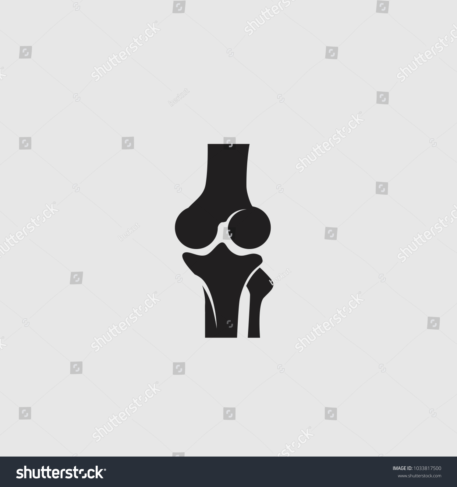 Knee Joint Sign Vector Illustration Icon Stock Vector (Royalty Free ...