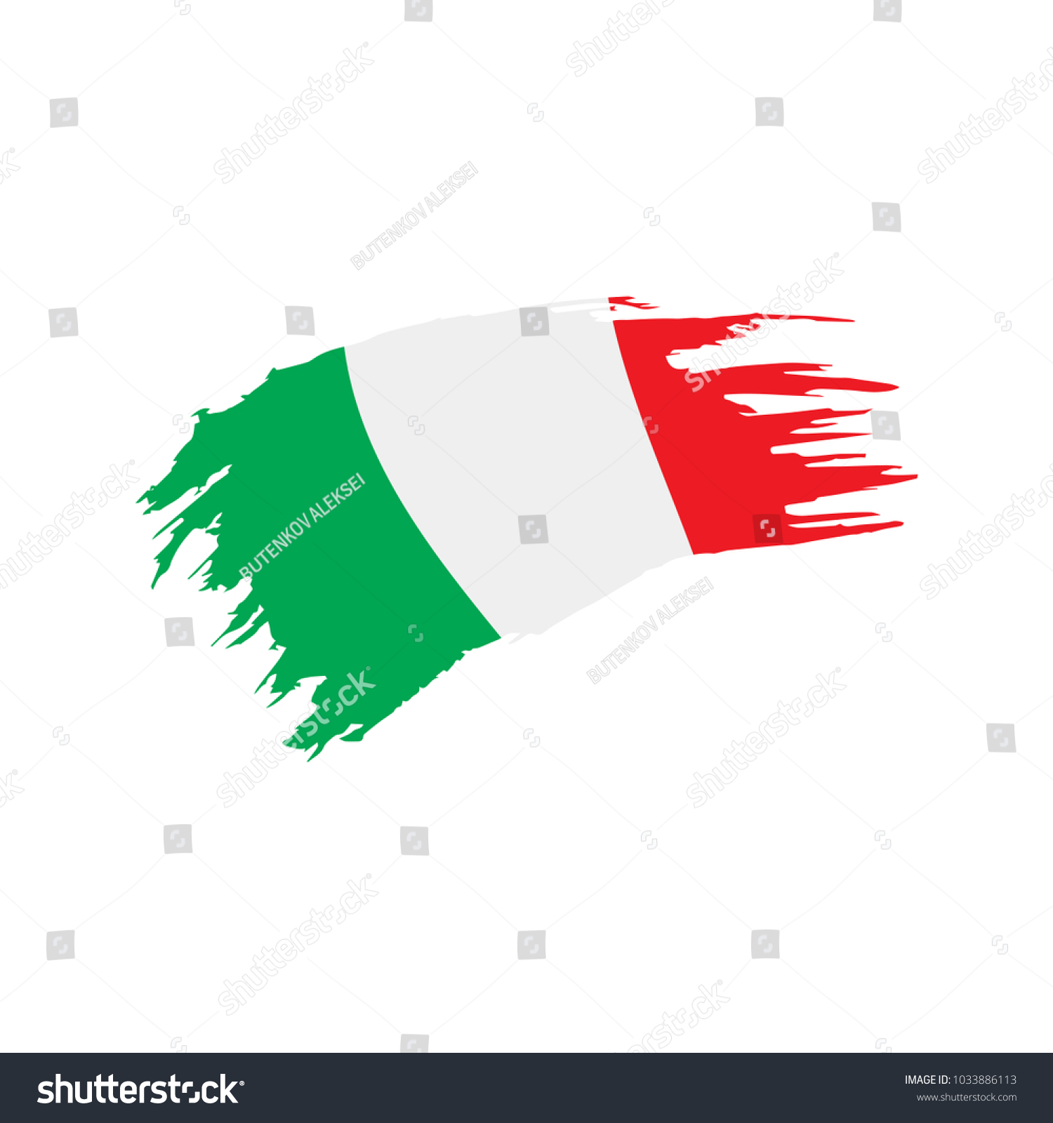 Italy Flag Vector Illustration Stock Vector (Royalty Free) 1033886113 ...