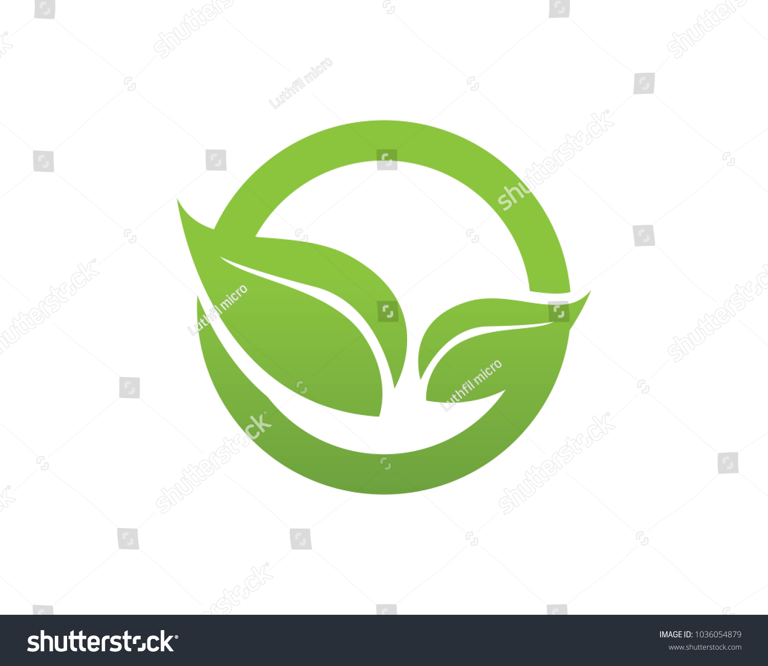 Leaf Logos Symbols Template Stock Vector (Royalty Free) 1036054879 ...