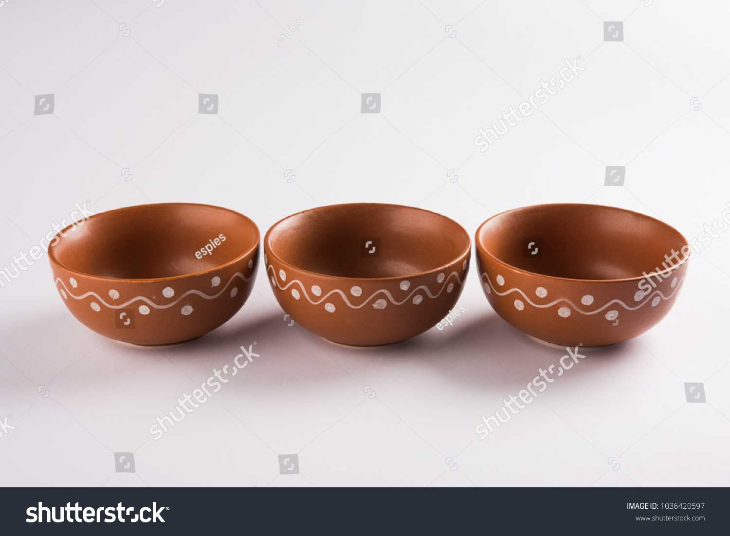 clay serving bowls