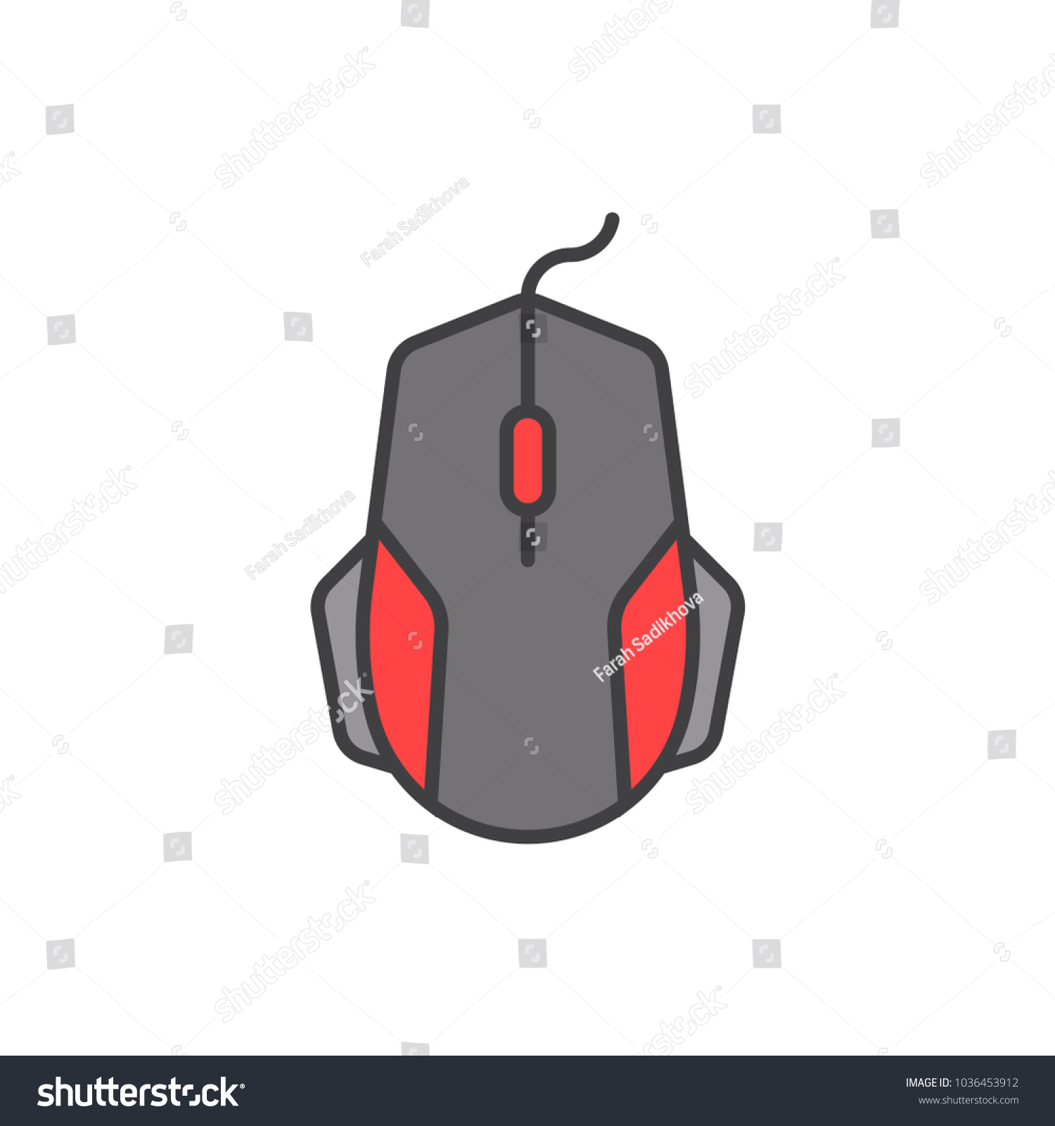 gaming mouse vector