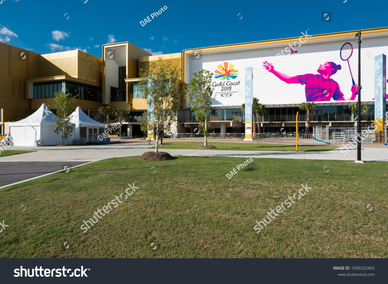 Metricon Stadium Ready Welcome Athletes Xxi Stock Photo 1036552465 ...