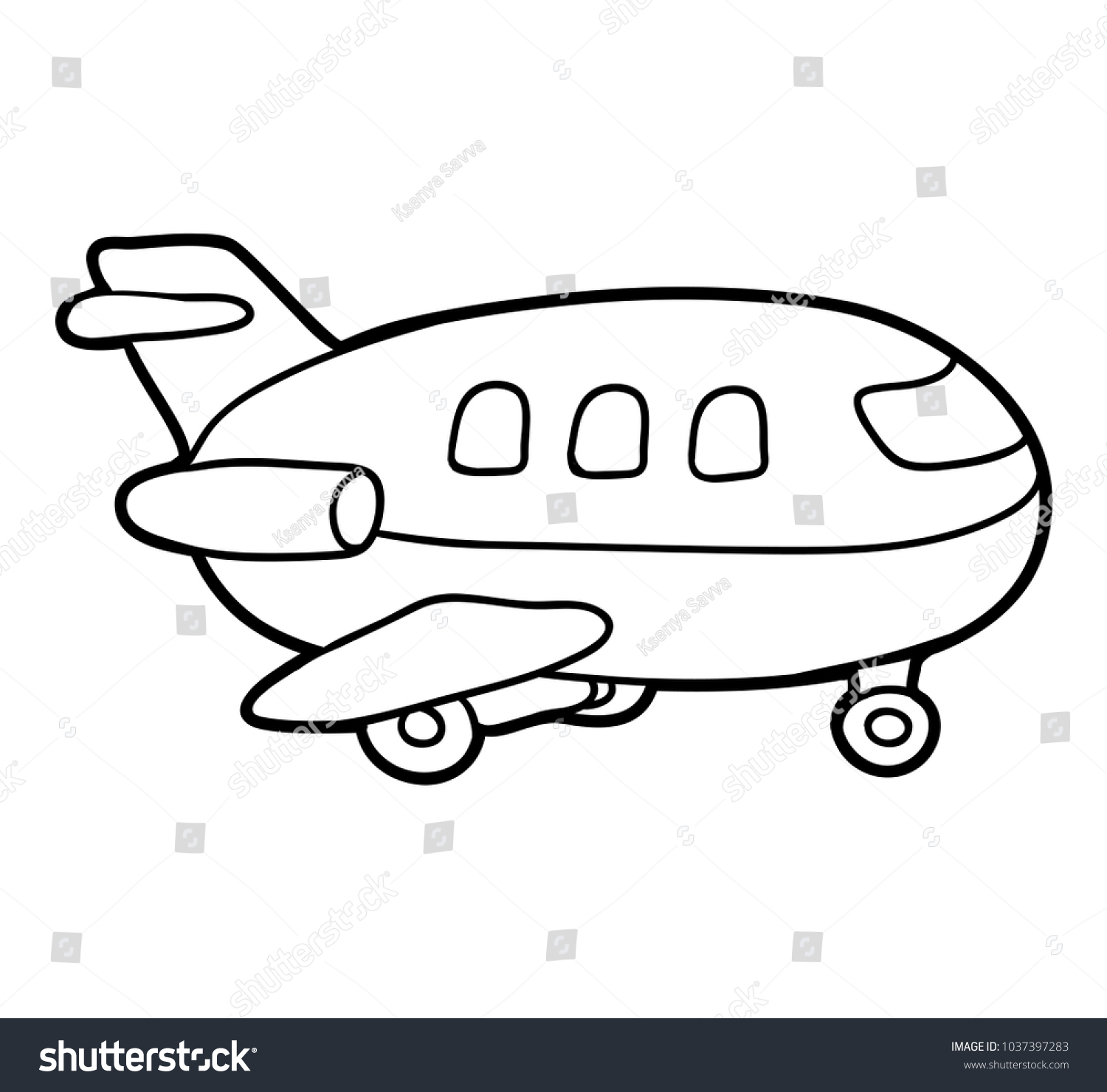 Картинки транспорт для детей самолет для раскрашивания