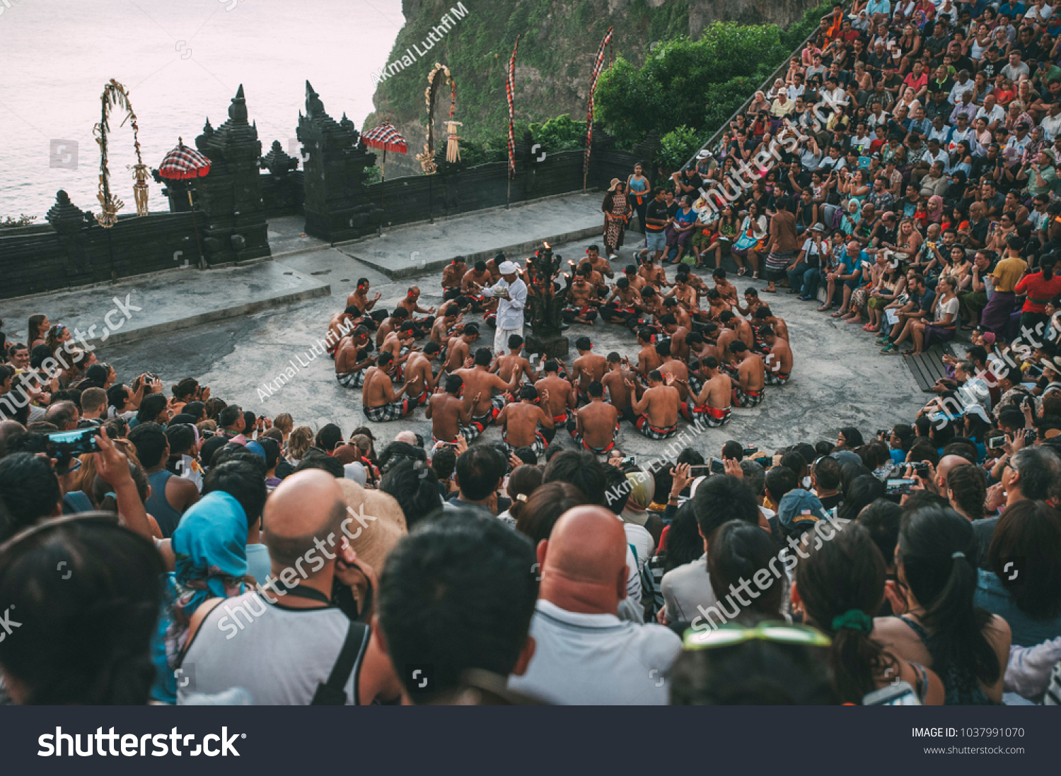 Kecak Dance That Took Uluwatu Bali Stock Photo 1037991070 | Shutterstock