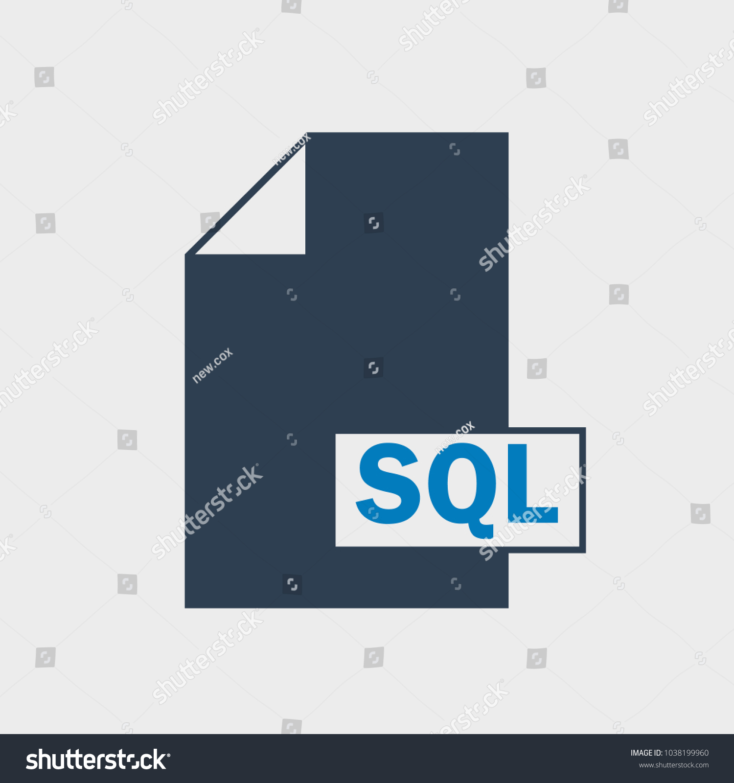 Structured Query Language Sql File Format Stock Vector (Royalty Free ...