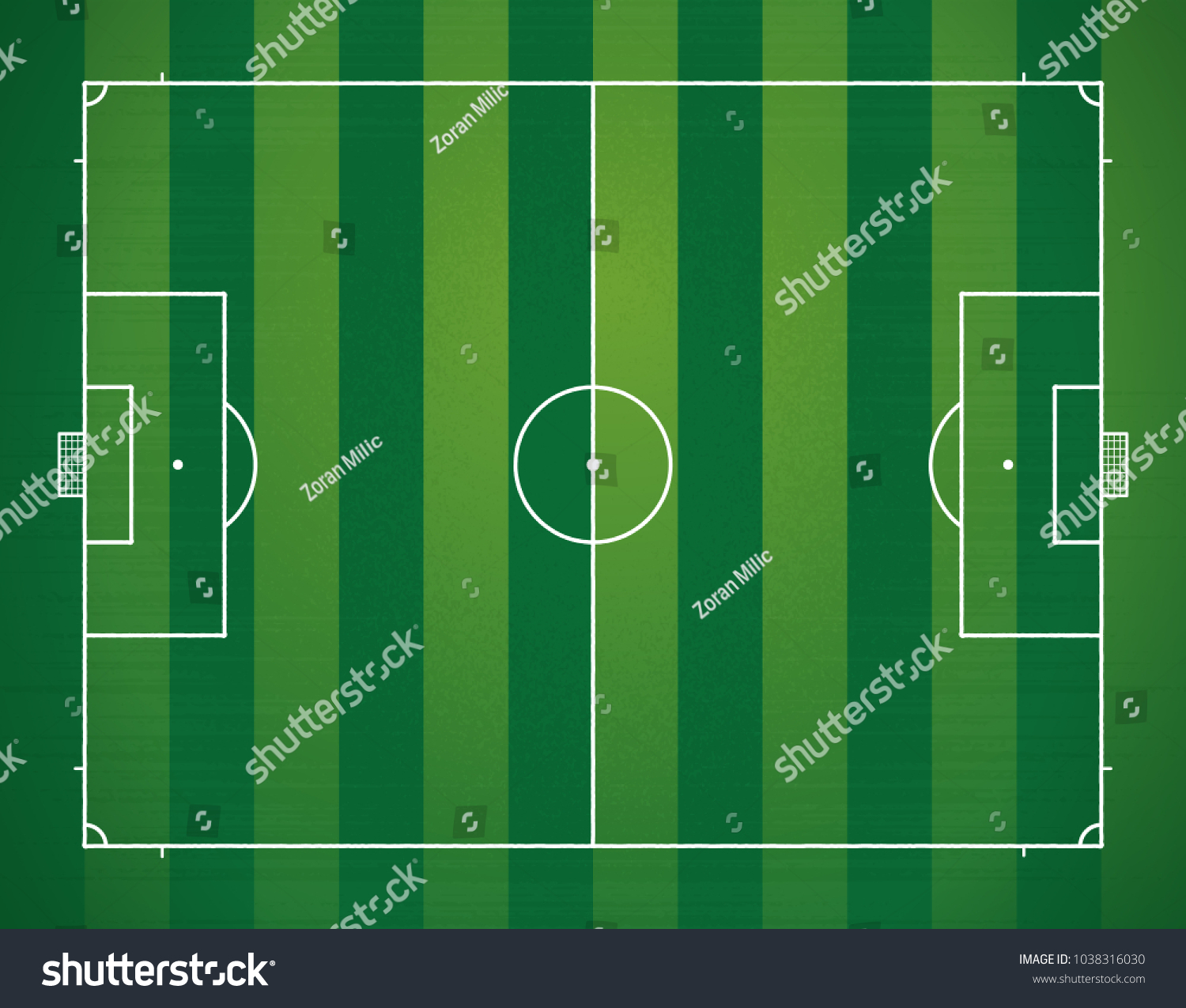 Soccer Football Stadium Pitch Field Vector Stock Vector (Royalty Free ...