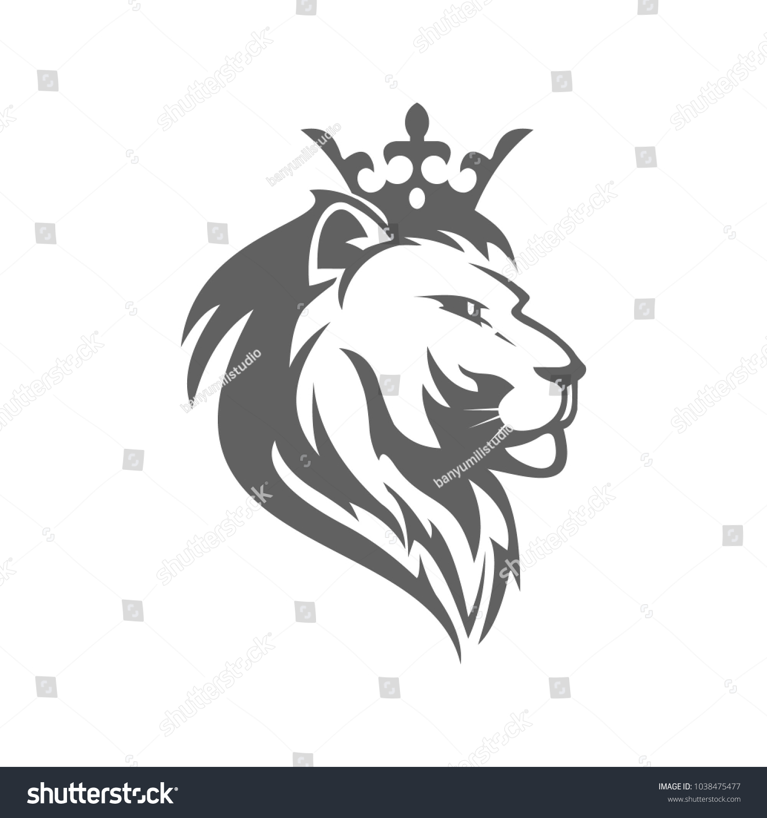 Lion Logo Template Stock Vector (Royalty Free) 1038475477 | Shutterstock