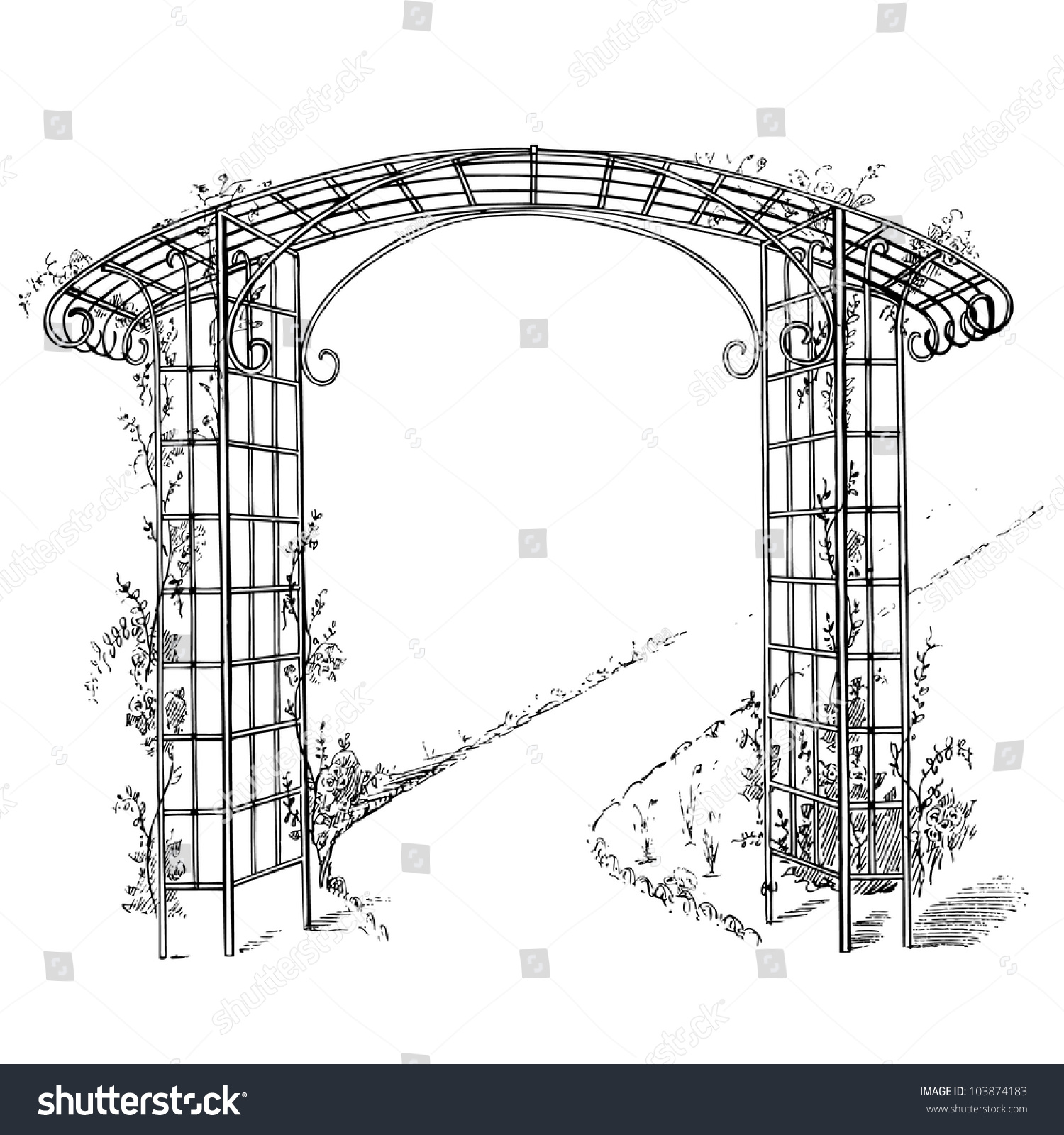 Пергола чертёж Самсон