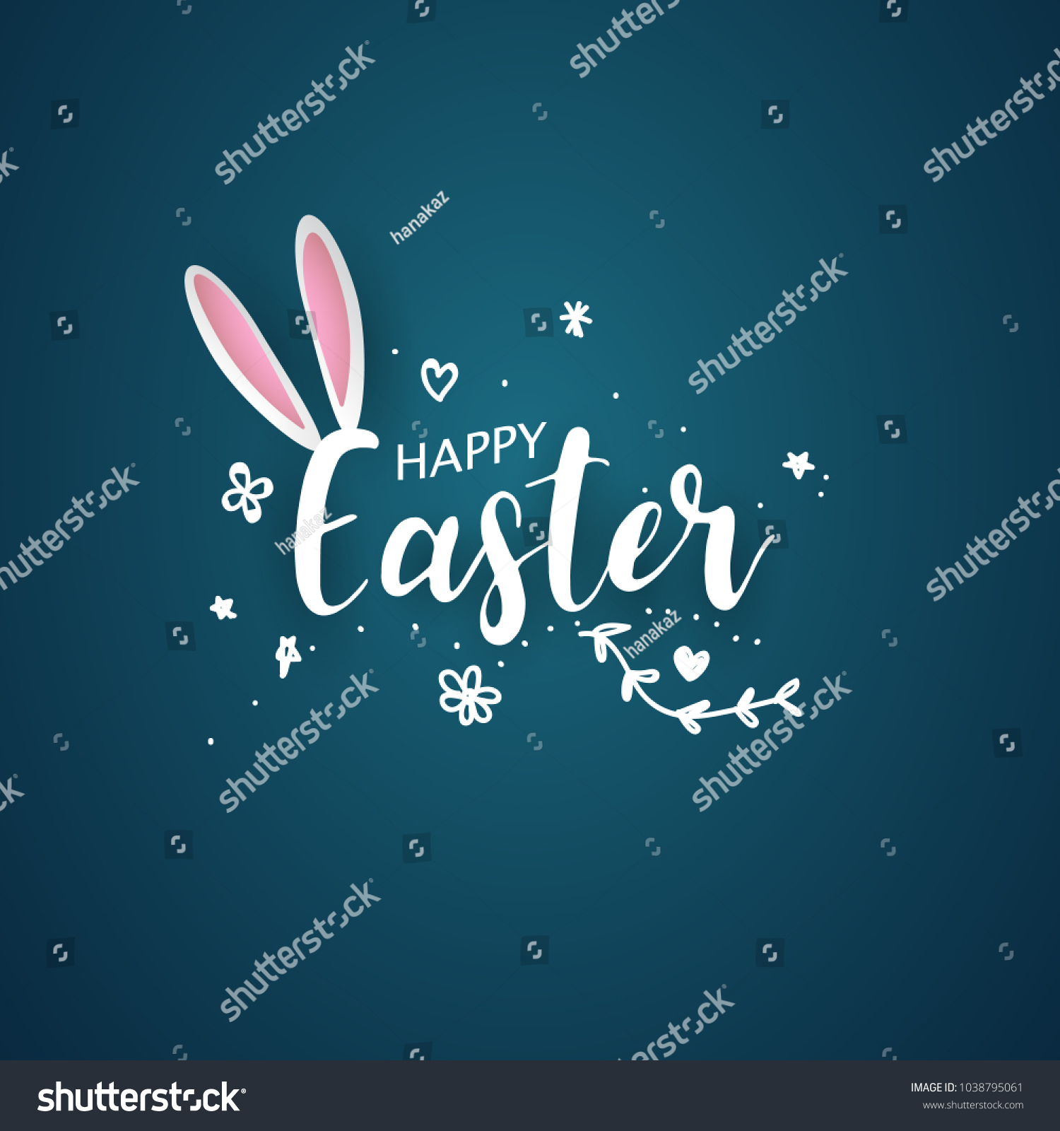 Happy Easter Background Vector Illustration Stock Vector (Royalty Free ...