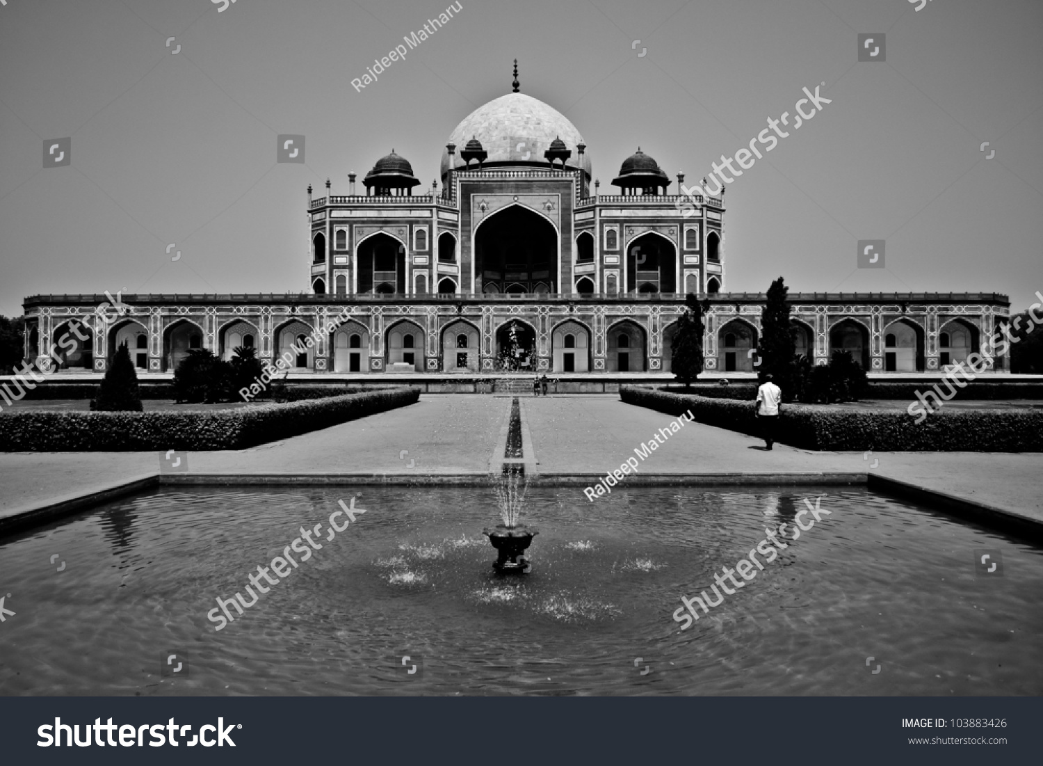 Humayuns Tomb Black White Stock Photo 103883426 | Shutterstock