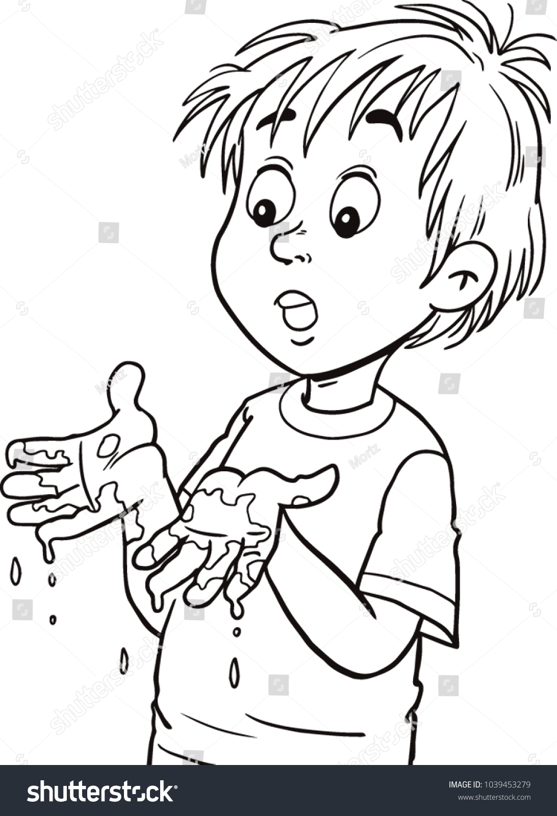 Child Dirty Hands Stock Vector (Royalty Free) 1039453279 | Shutterstock