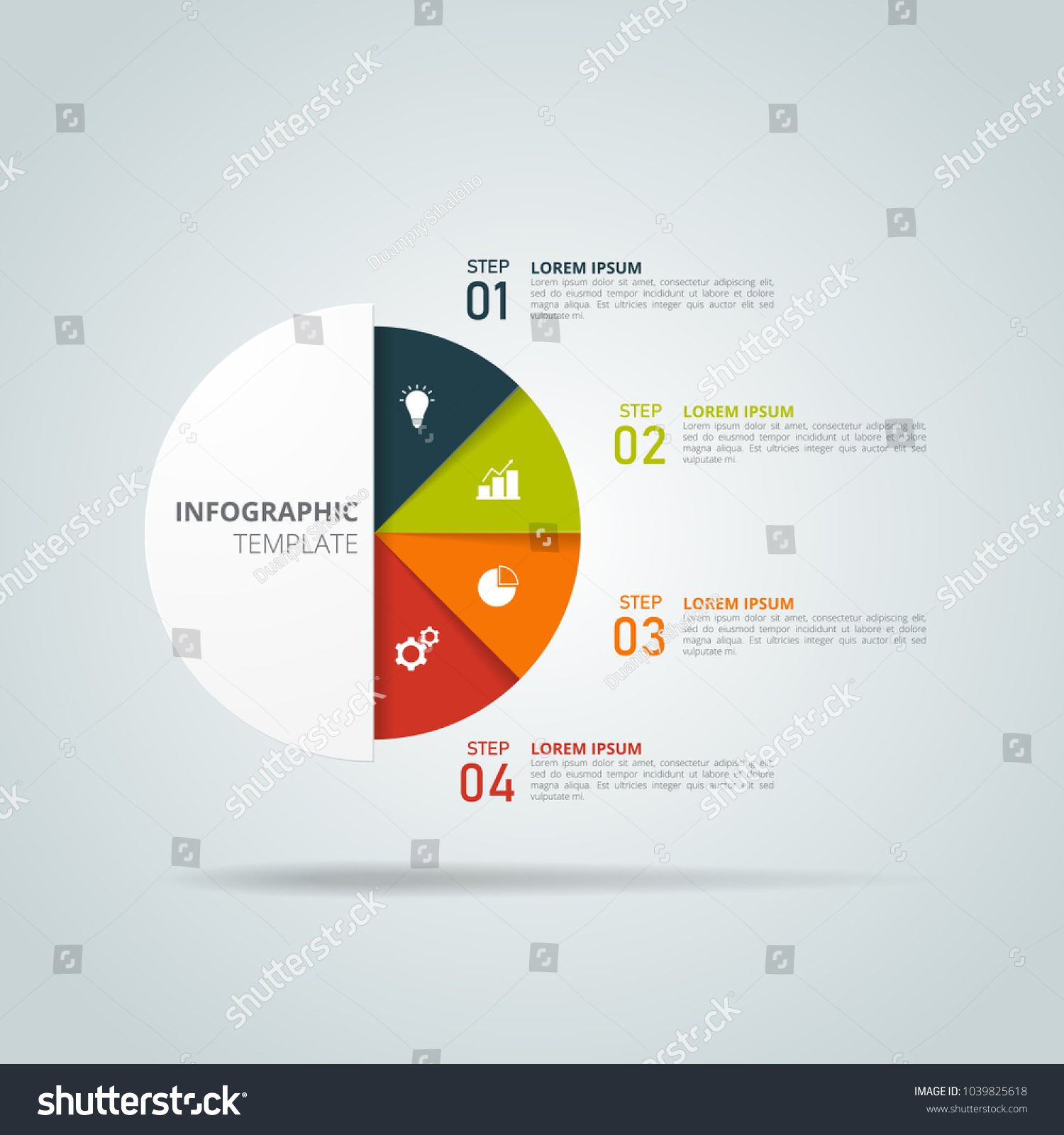 Infographics Template Business Education Web Design Stock Vector ...