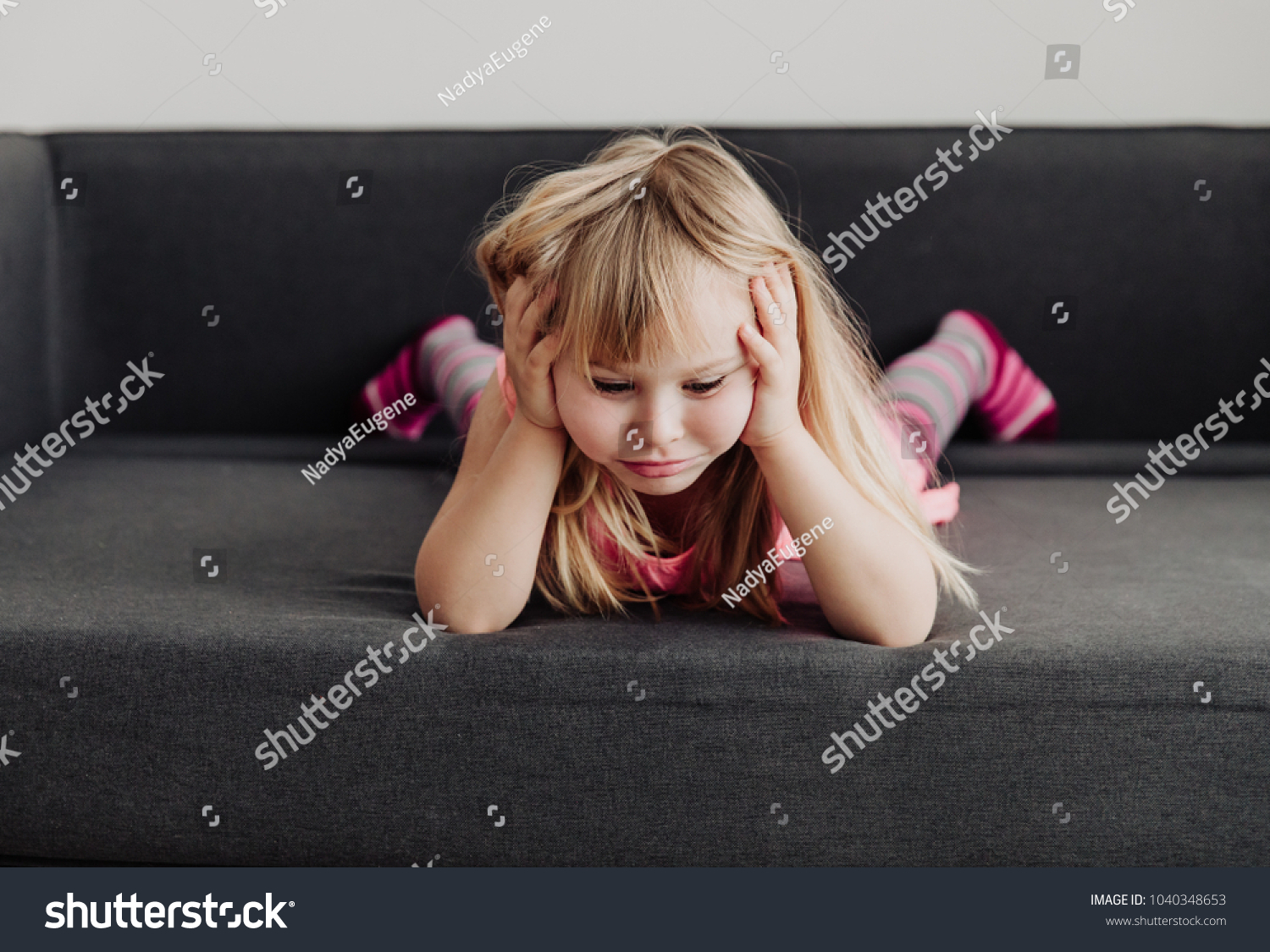 Sad Child Stress Depression Stock Photo 1040348653 | Shutterstock