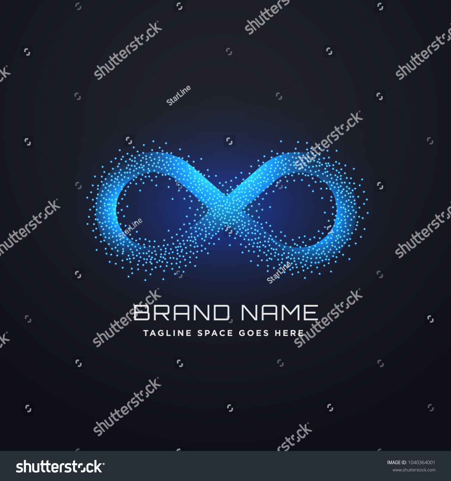 Futuristic Infinity Logo Concept Design Vector Stock Vector (Royalty ...