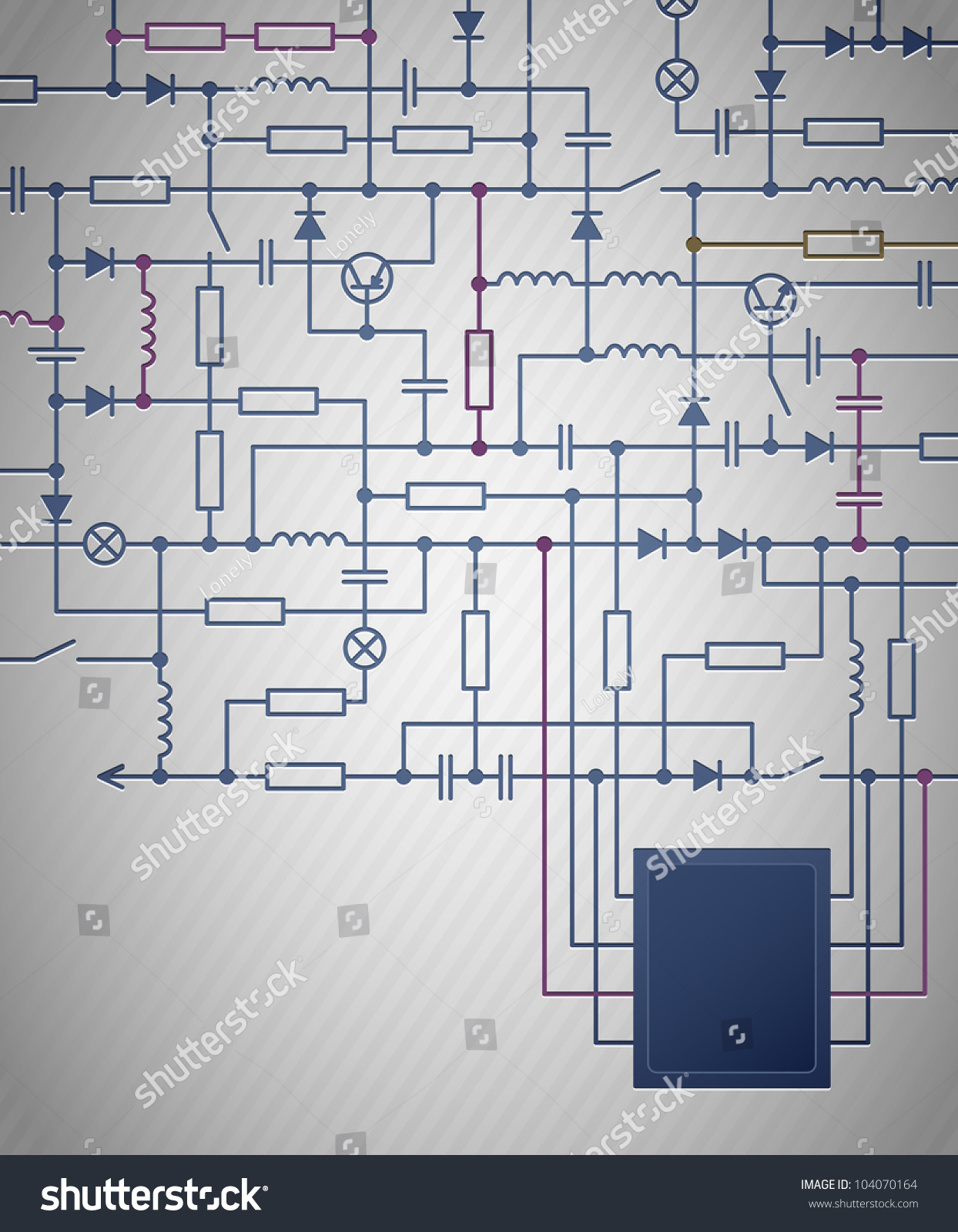 Background Electrical Circuit Diagram Stock Vector (Royalty Free) 104070164 | Shutterstock
