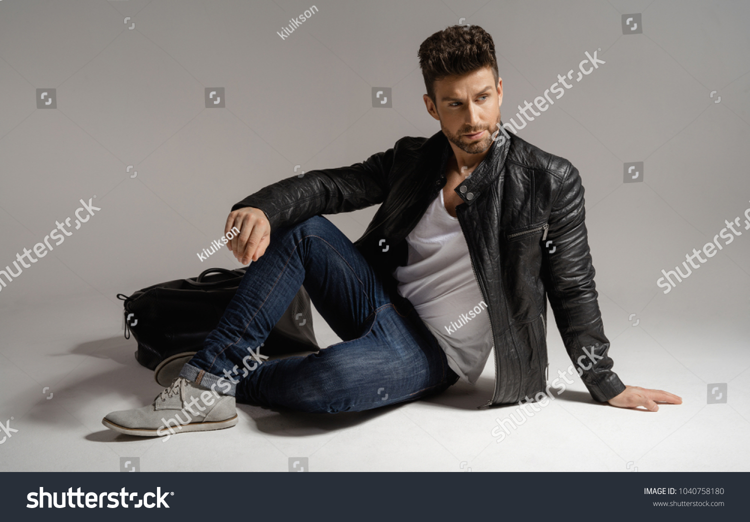 46,246 Handsome Man Leather Jacket Images, Stock Photos & Vectors ...