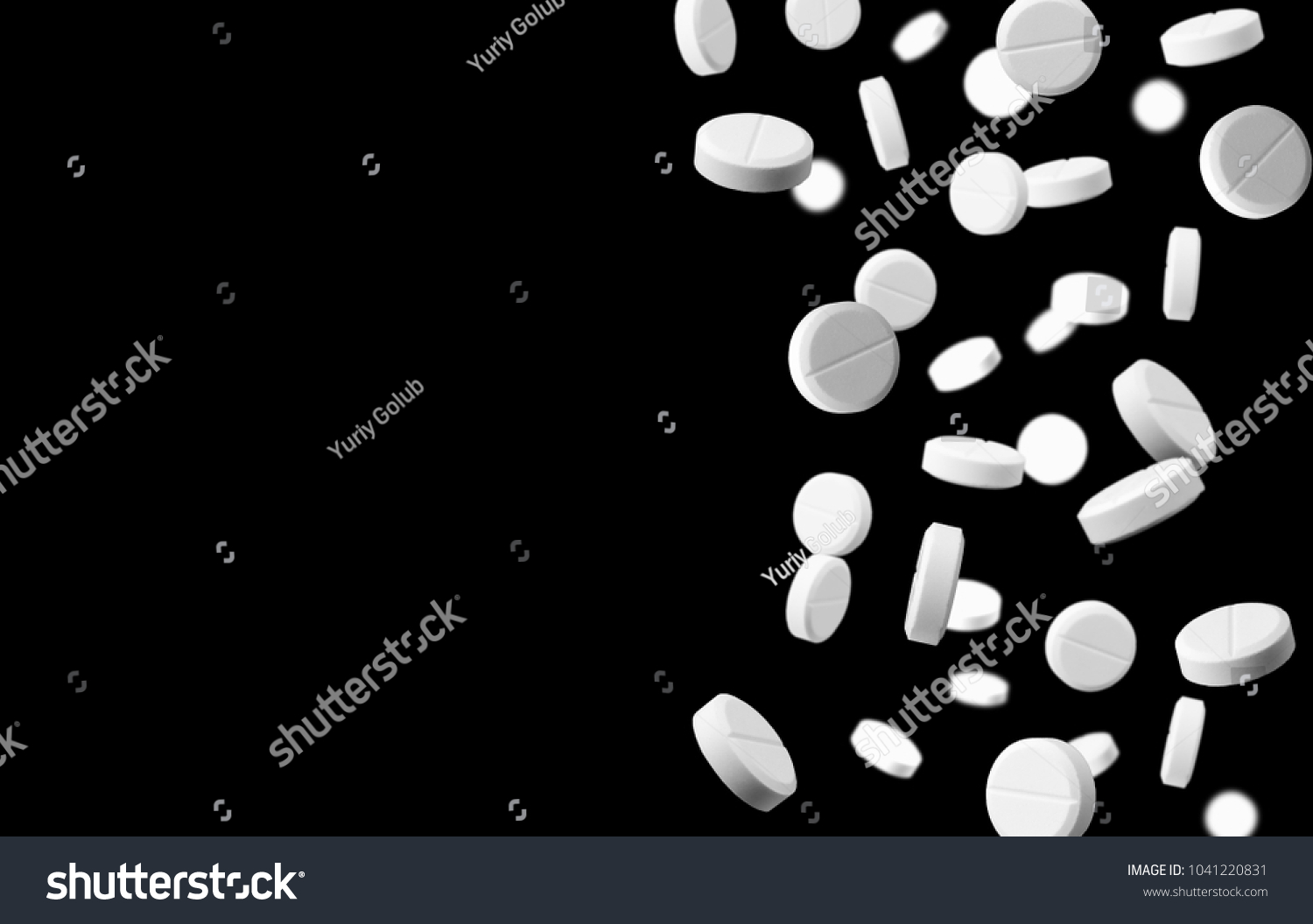 white pills background