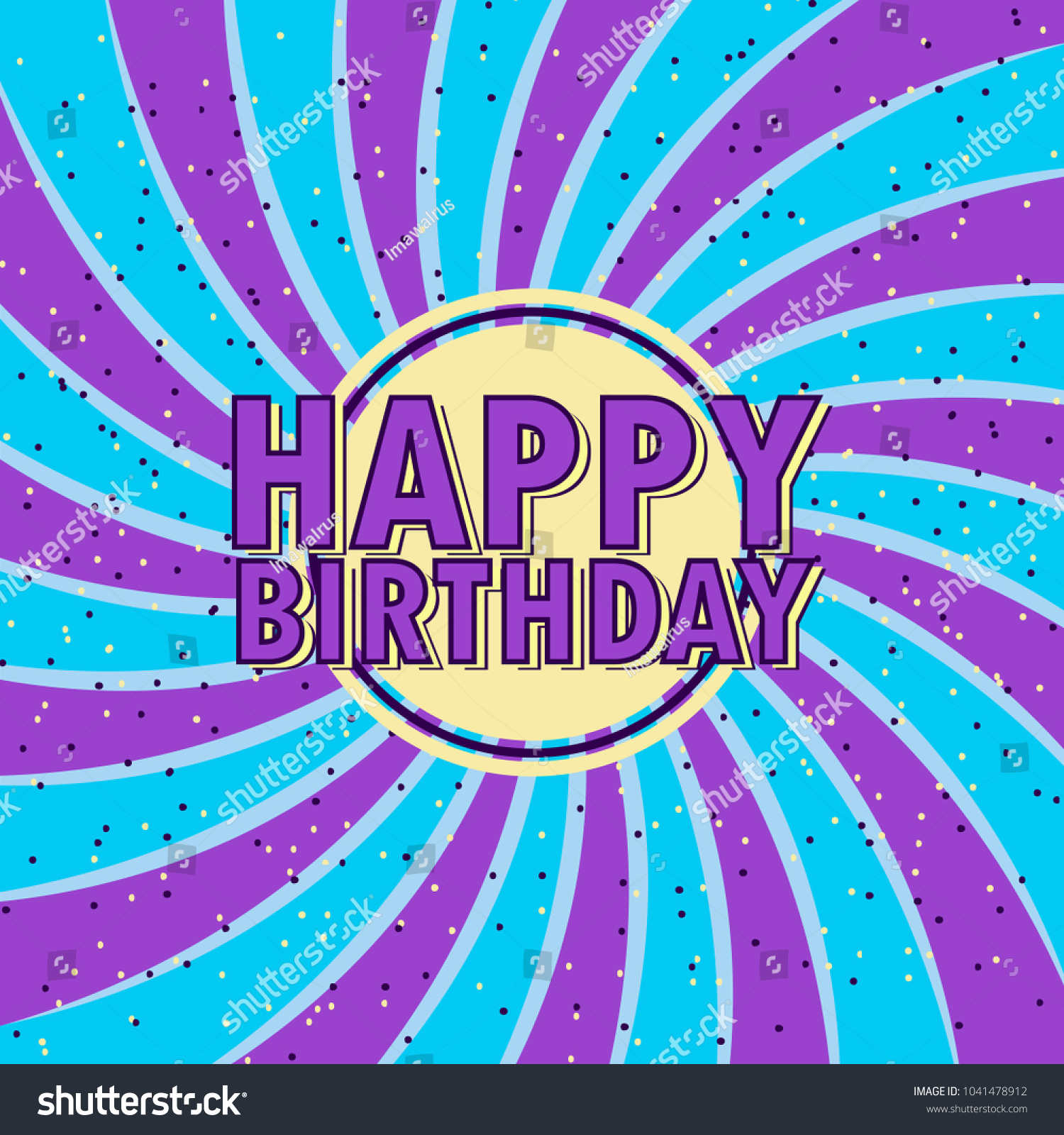 Happy Birthday Illustration Balloon Stock Vector (Royalty Free ...