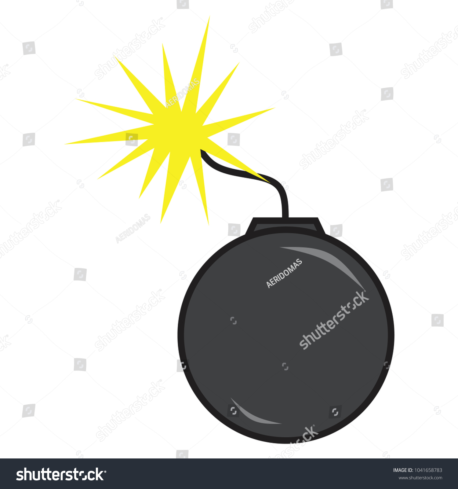 Bomb Symbol Vector Stock Vector (Royalty Free) 1041658783 | Shutterstock