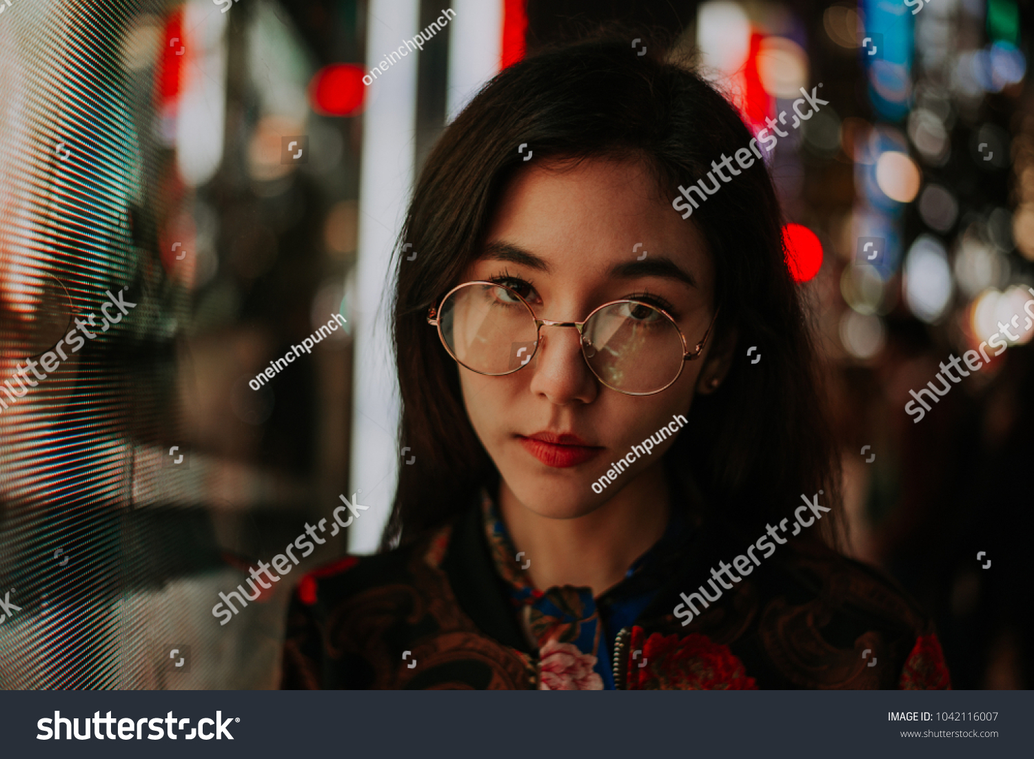 Beautiful Asian Japanese Girl Street Portraits Stock Photo 1042116007 ...