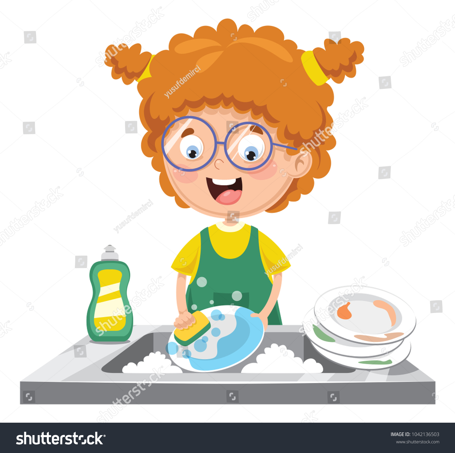 4,754 Washing Dishes Cartoon Images, Stock Photos & Vectors | Shutterstock