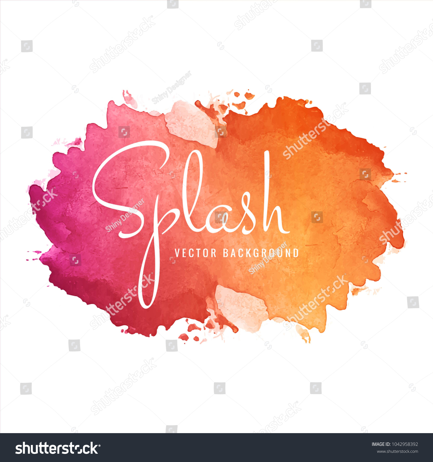 Abstract Colorful Watercolor Splash Background Stock Vector Royalty