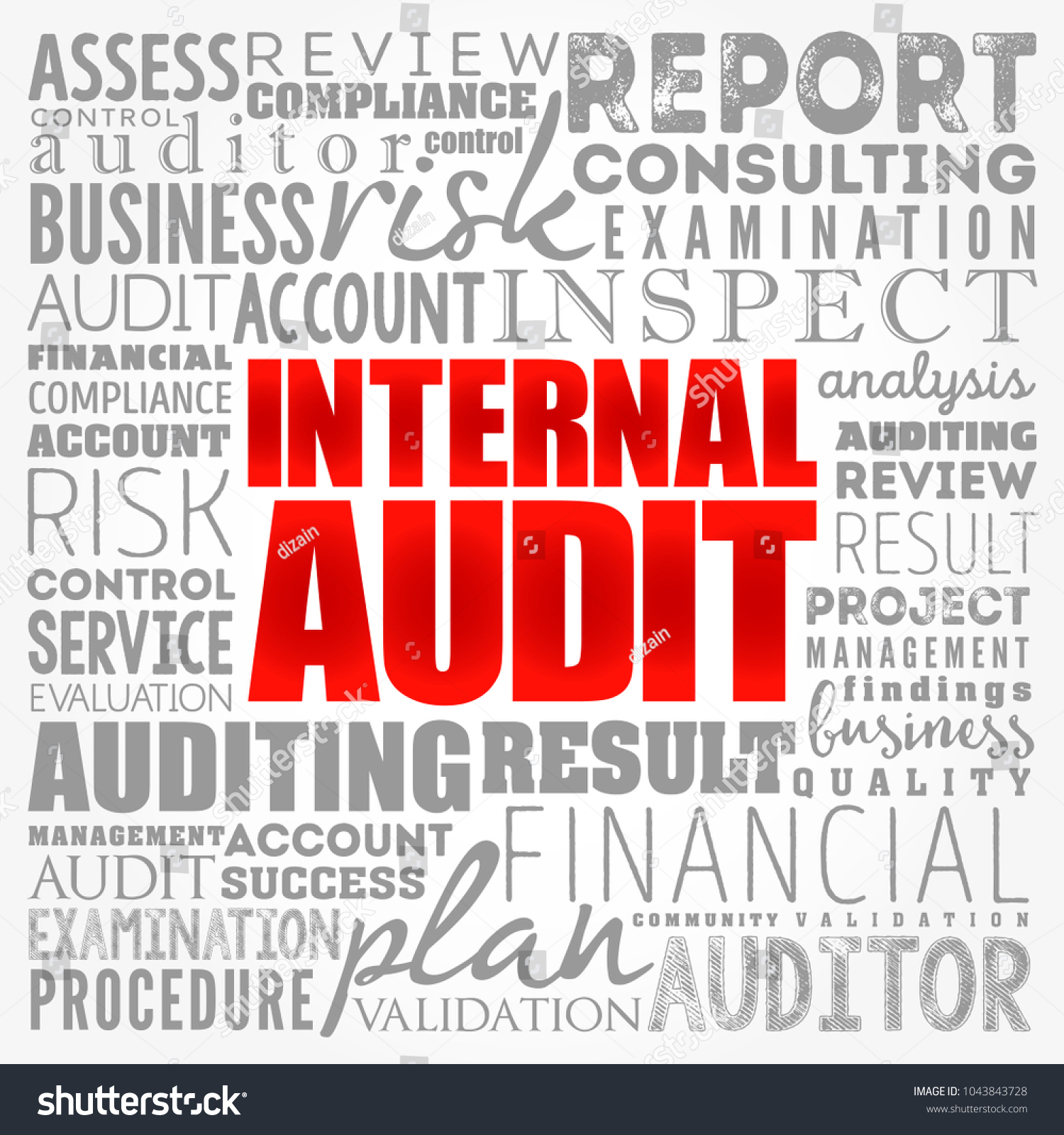 Internal Audit Evaluate Companys Internal Controls Stock Vector ...