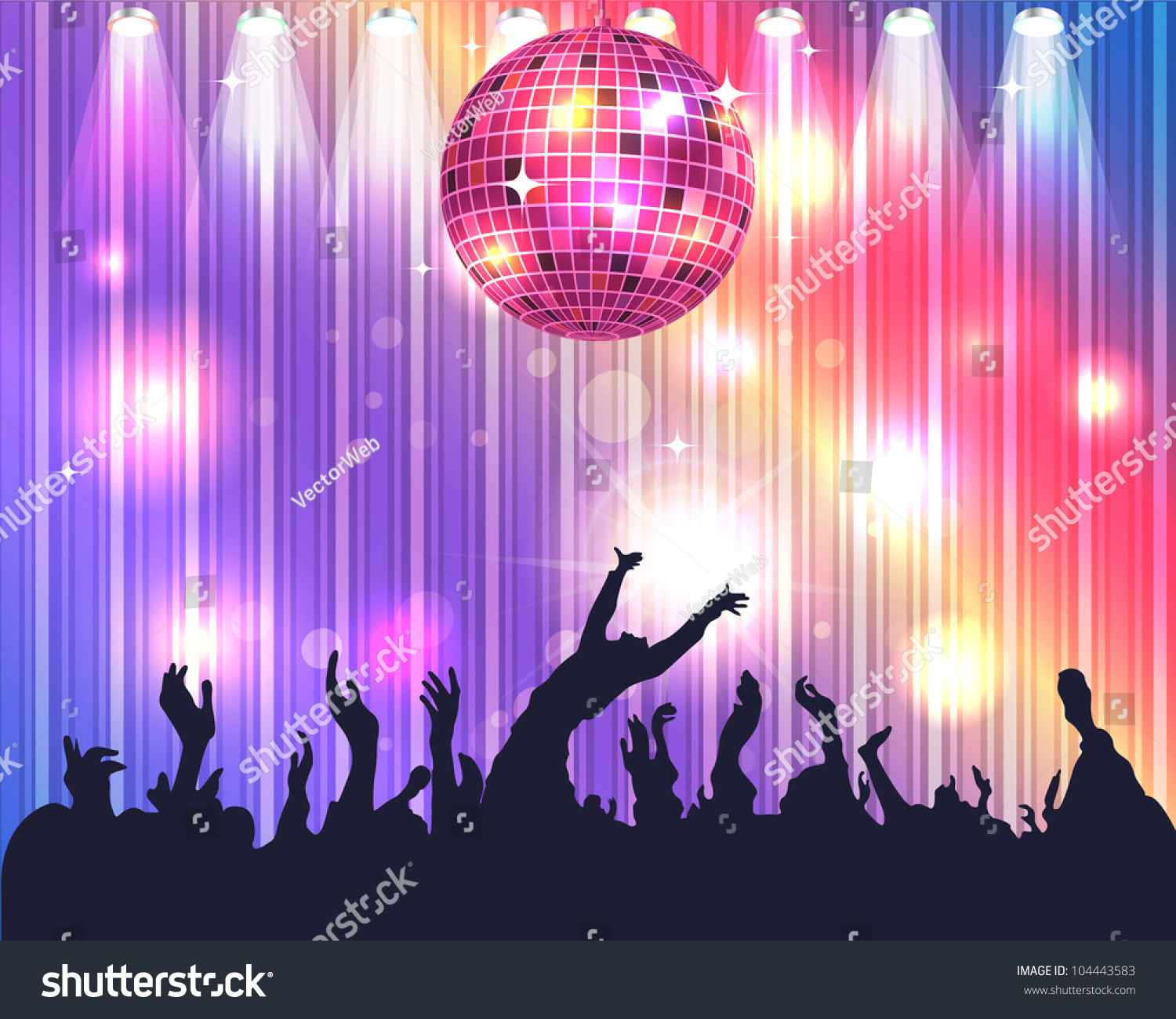 Concert Background Vector Design Stock Vector (royalty Free) 104443583 